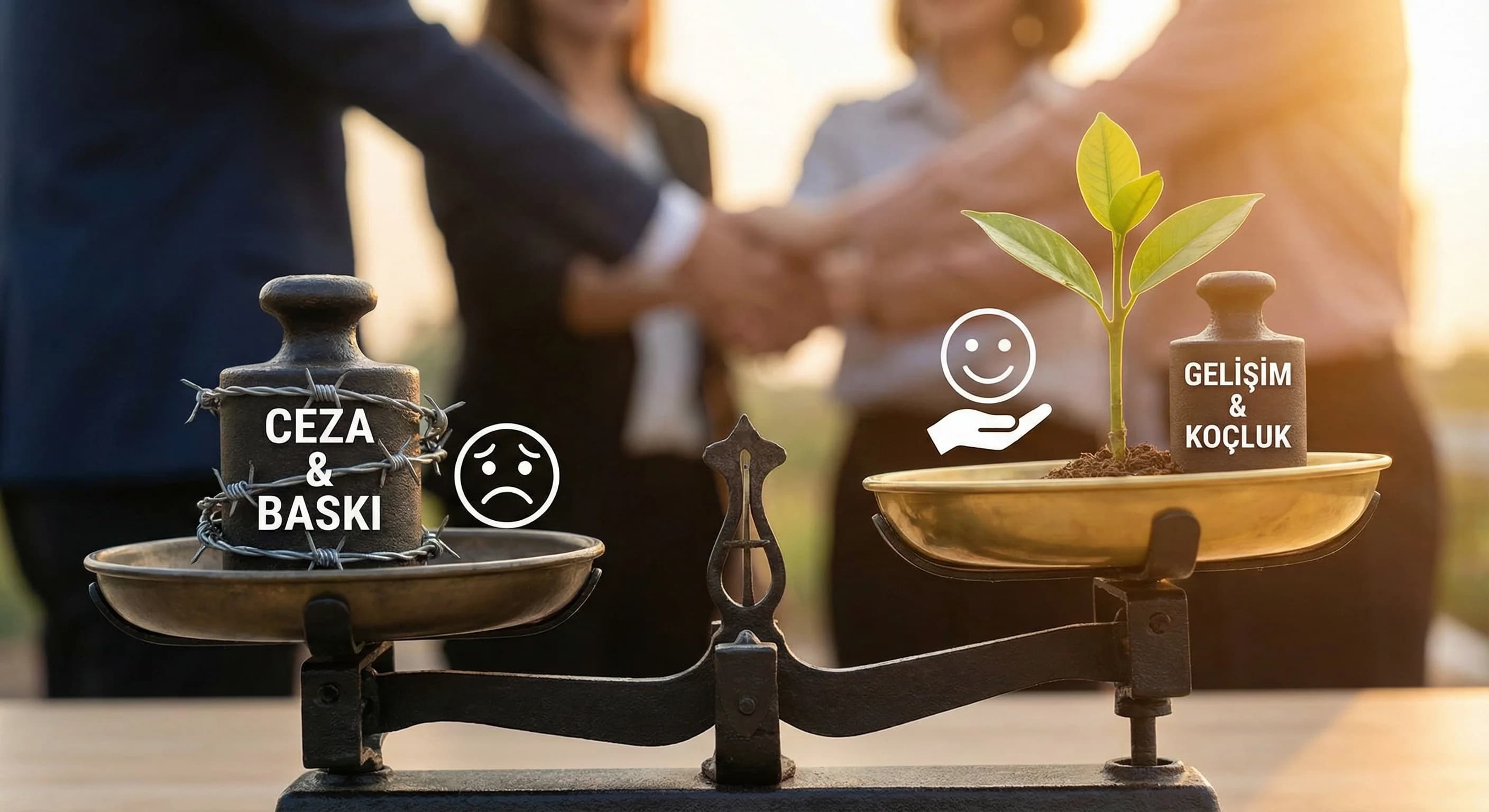 Performans konuşmaları için gelişim kültürü, koçluk yaklaşımı geçiş görseli