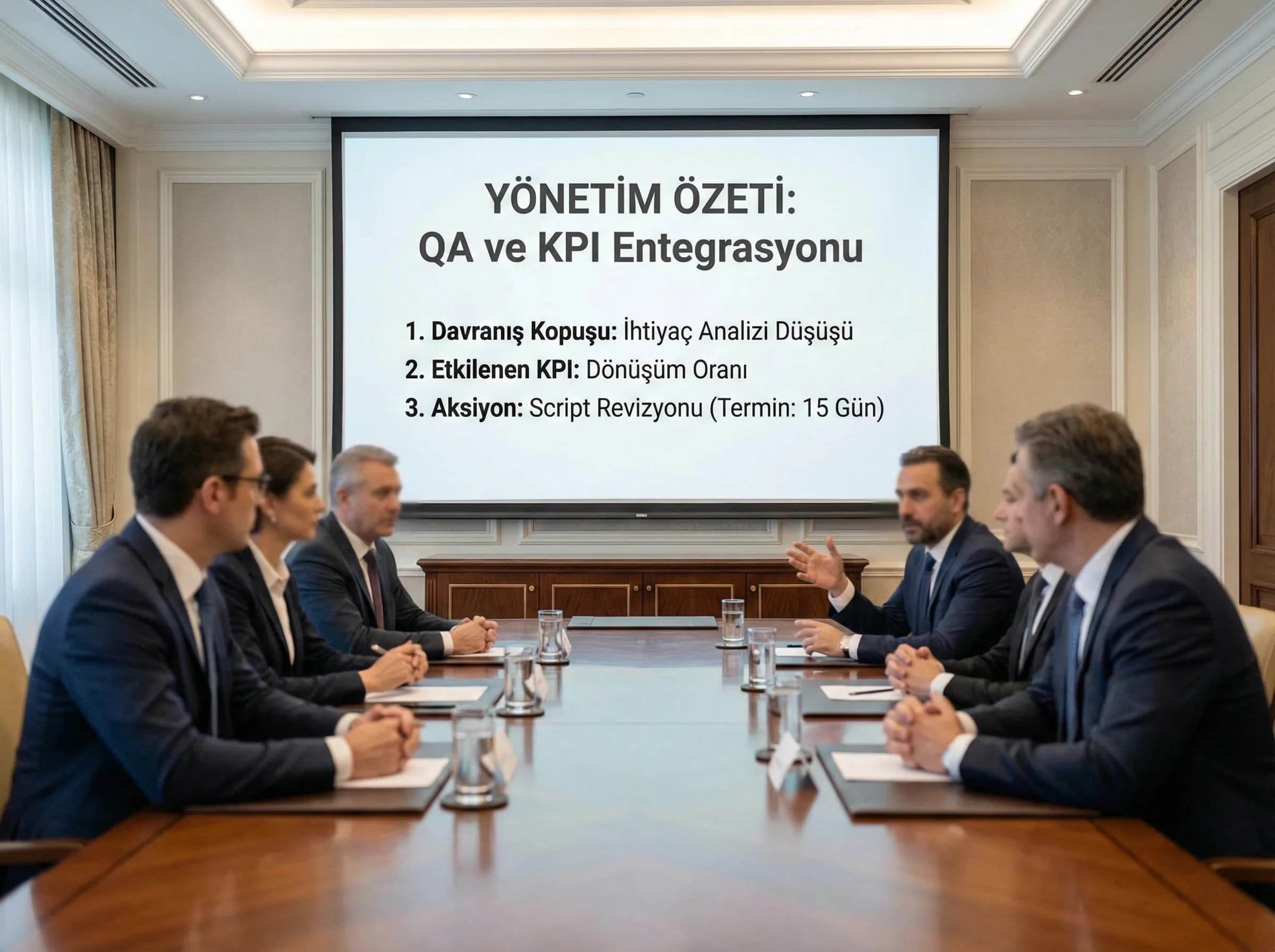 QA sonuçlarından aksiyona yedi adım checklist’i, otel çağrı merkezi çerçevesi