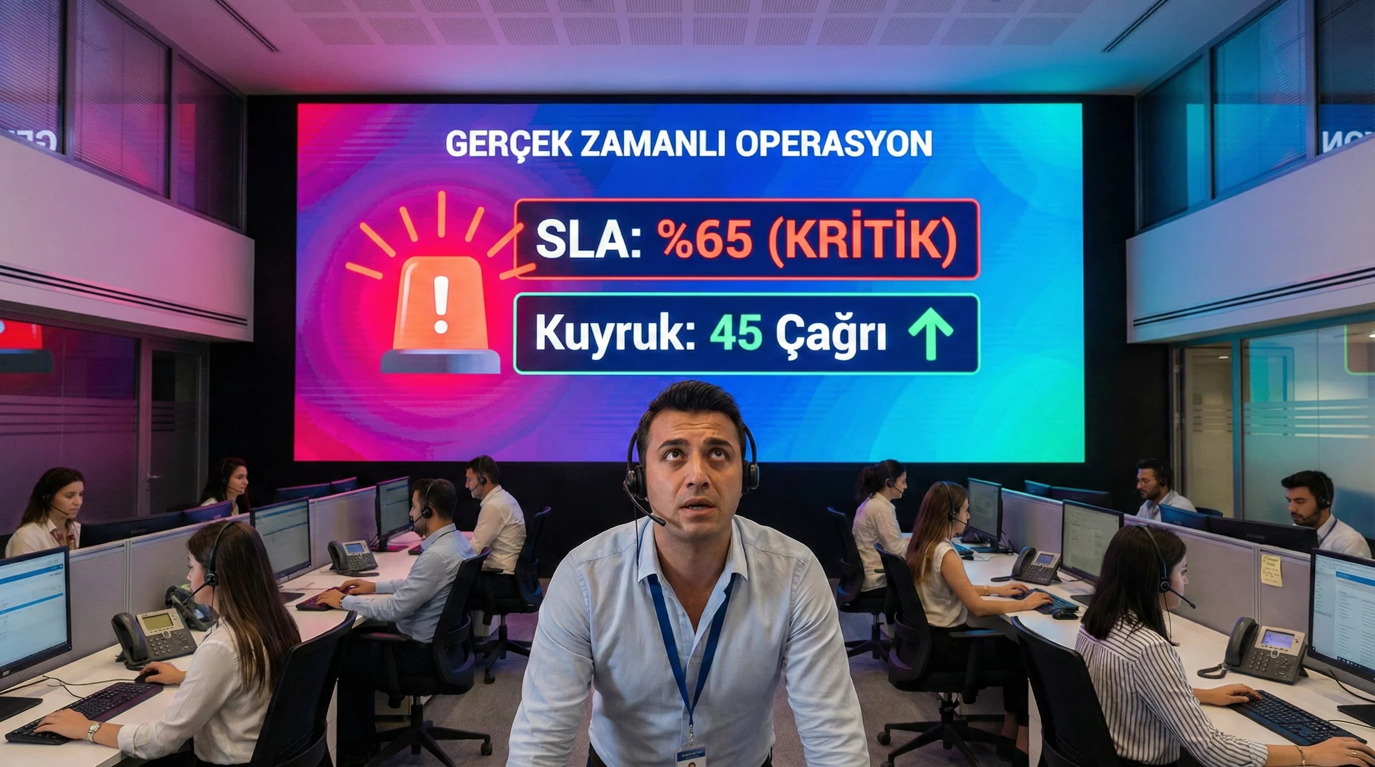 Gerçek Zamanlı İzleme (Wallboard) ve Anlık Alarm Mekanizmaları Nasıl Kurulur?