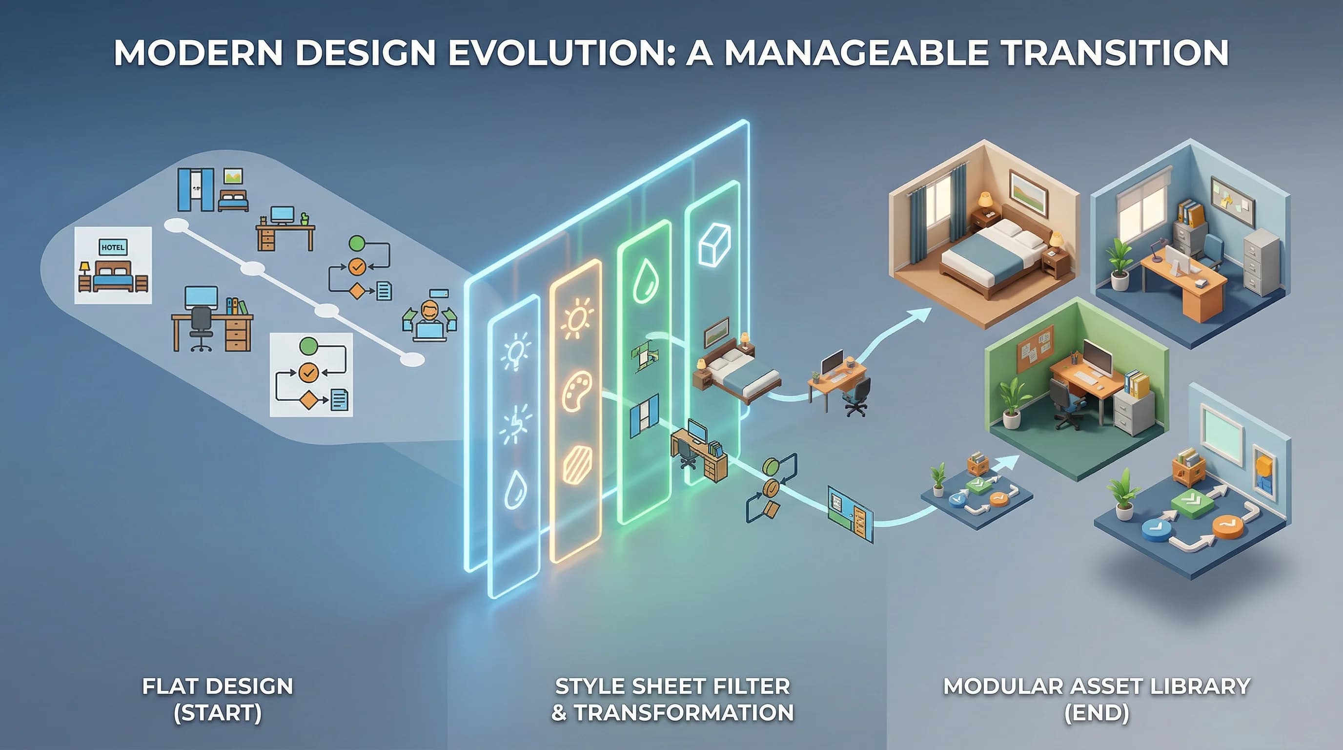 AR kampanya akış diyagramı, konsept storyboard paylaşım ve CTA modeli