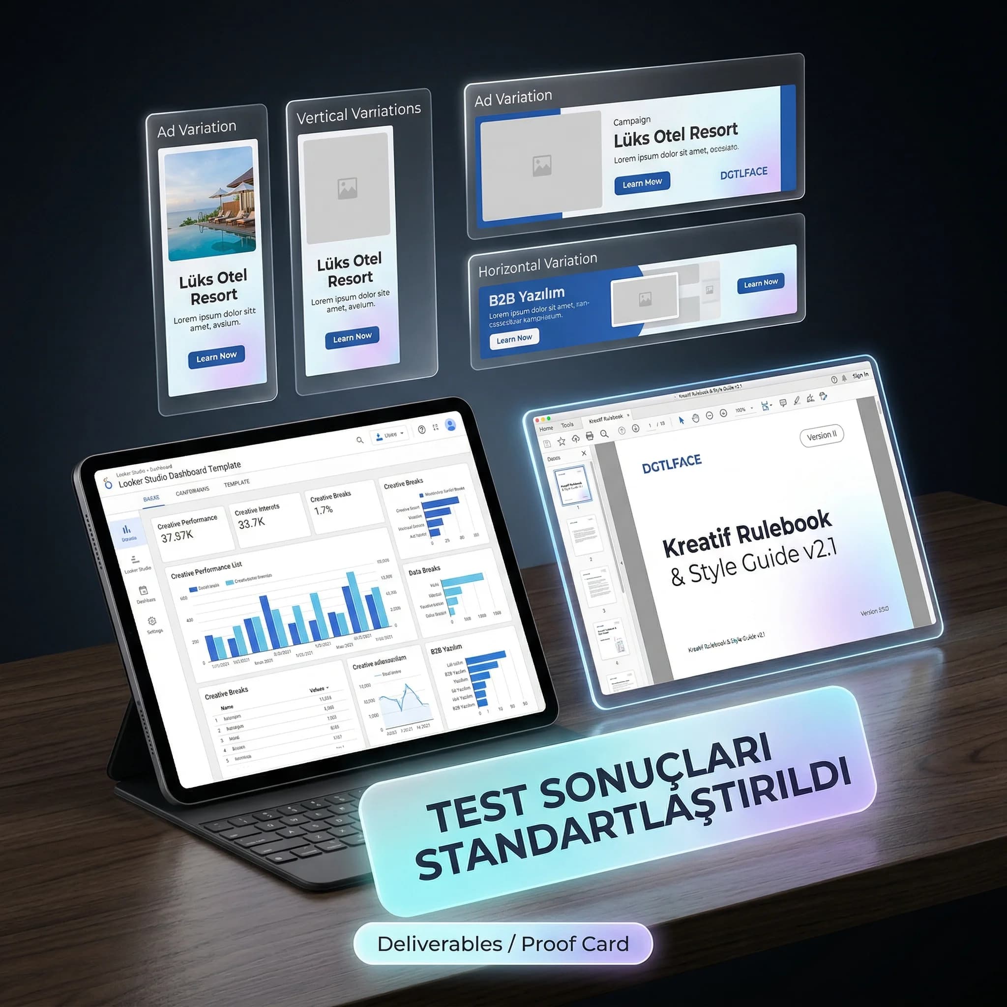 Dashboard ve rulebook deliverables kartı, pattern dokümanı ve template güncellemesi