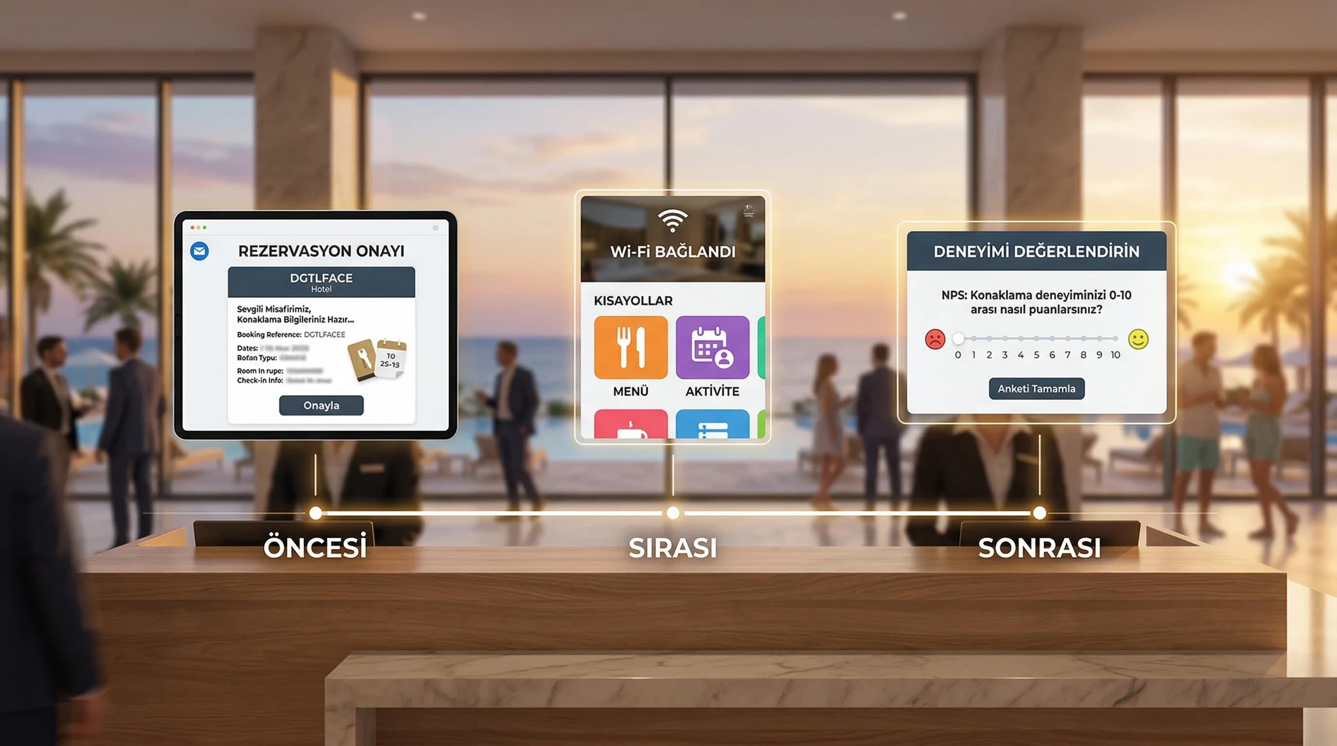 Öncesi–Sırası–Sonrası: E-posta, WhatsApp ve Web ile Uçtan Uca Misafir UX’i