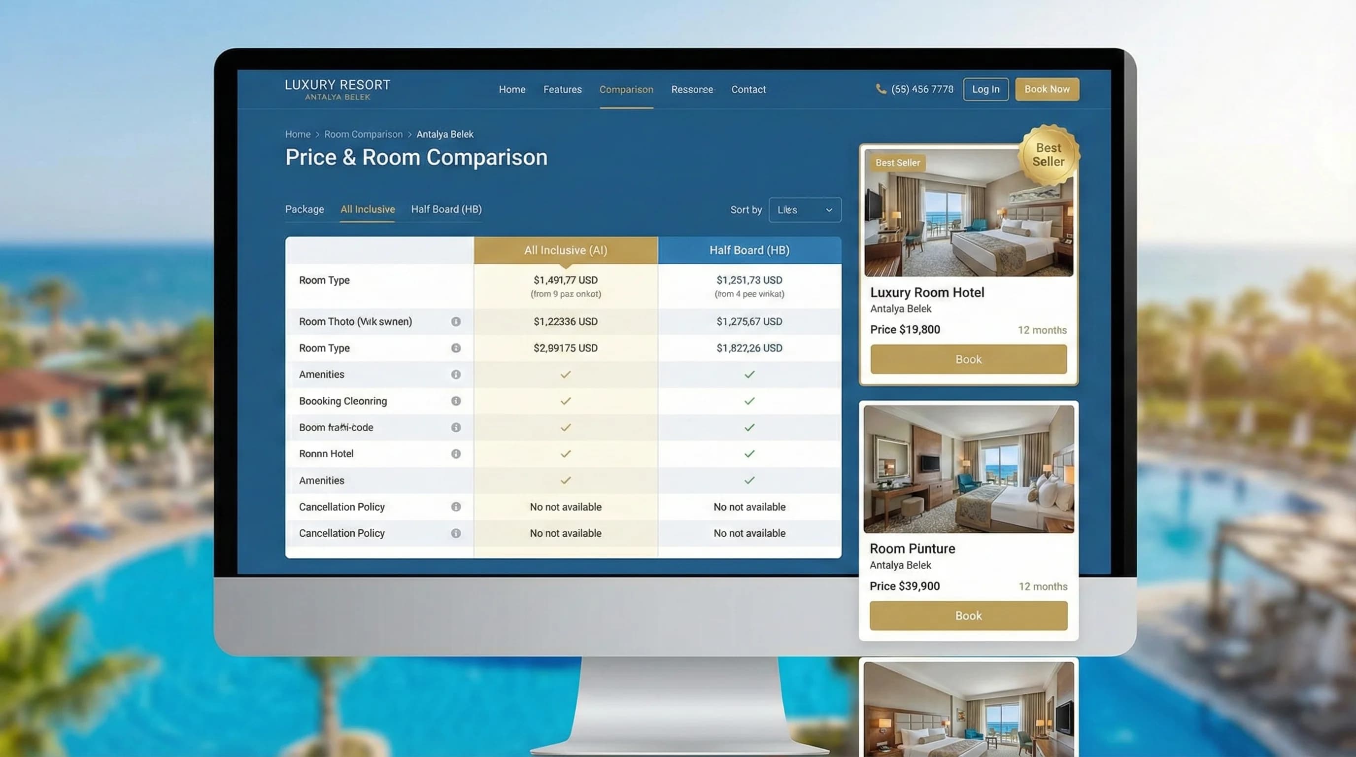 Otel Fiyat ve Oda Karşılaştırma UX’i: Tablo, Kart ve Paket Yapıları