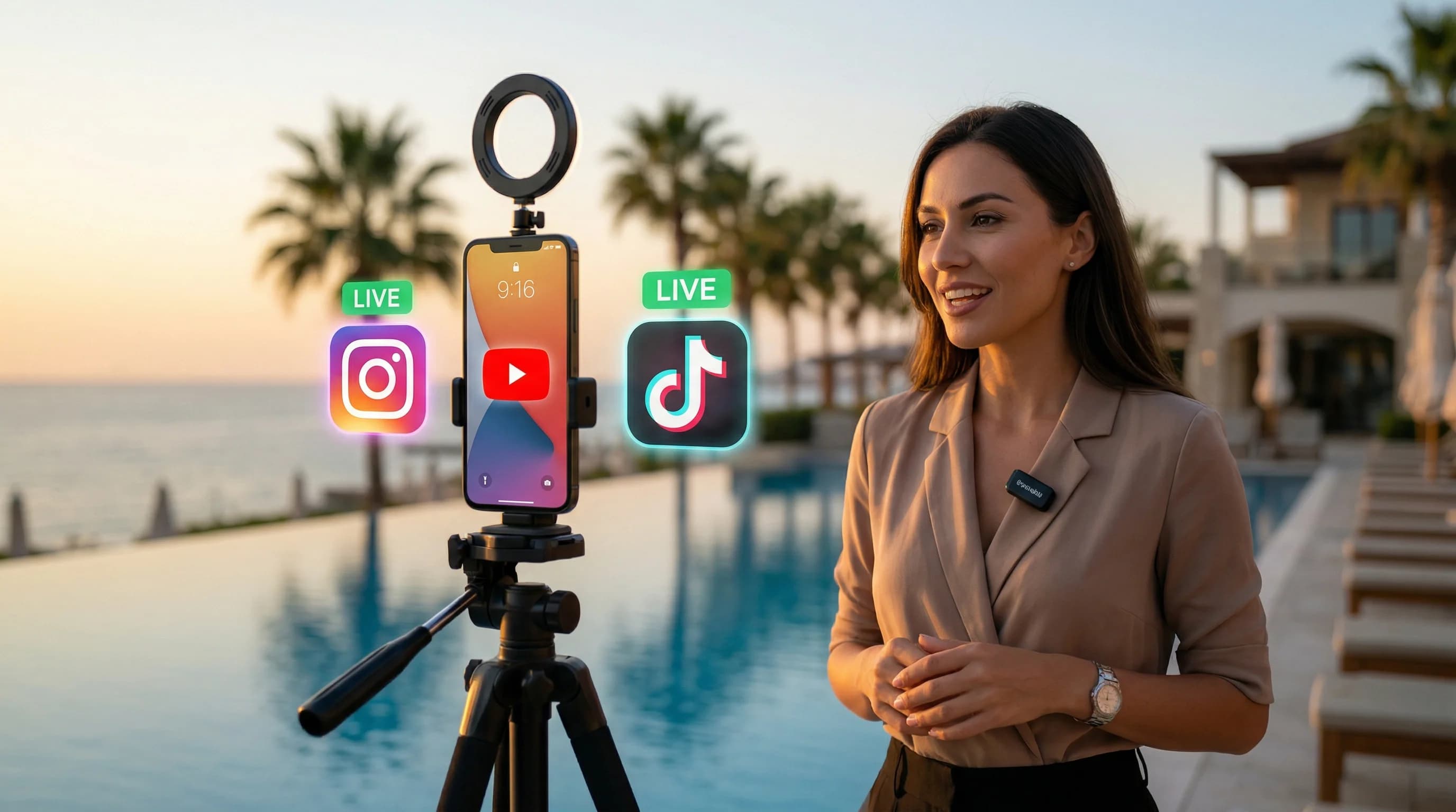 Instagram, YouTube ve TikTok Live ile Otel Live Yayın Stratejisi