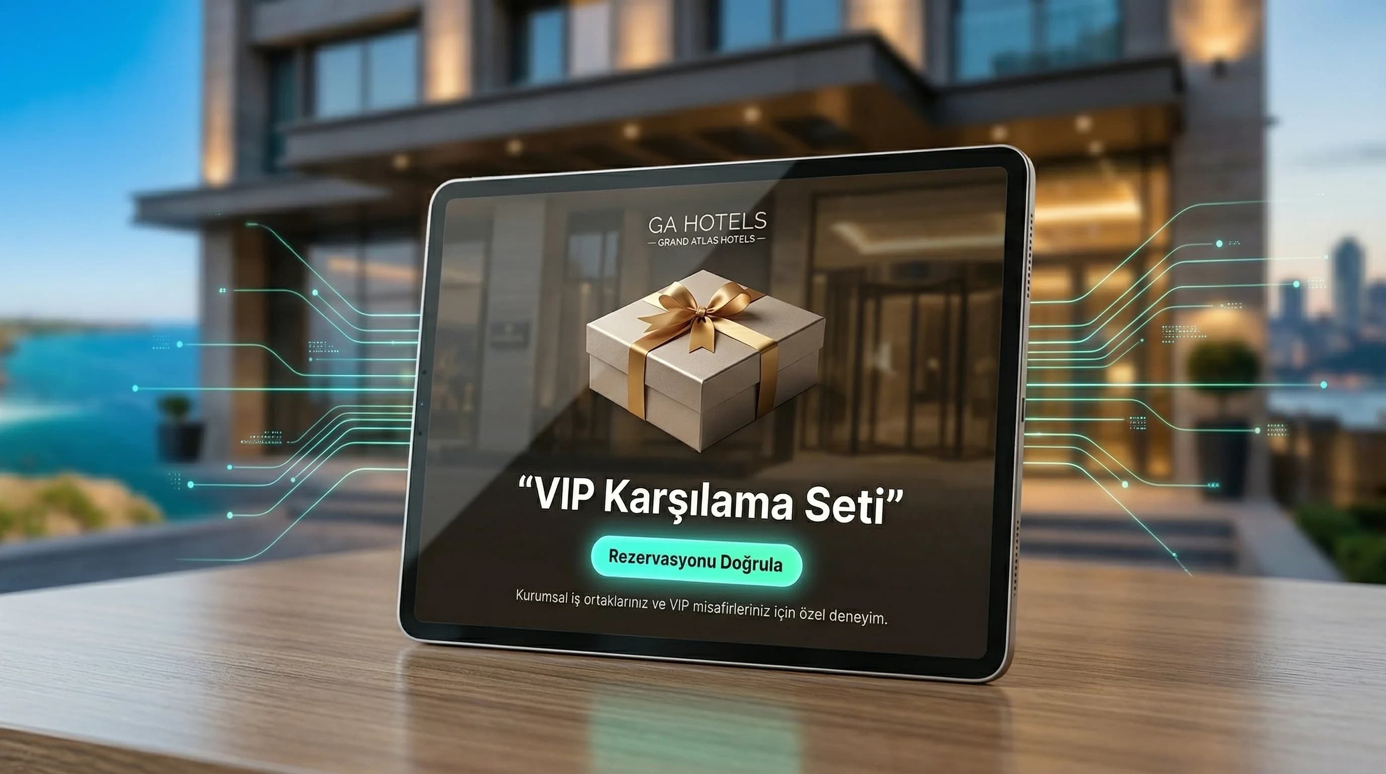 Web ve WhatsApp hediye mesaj tutarlılığı, otel bağlamı