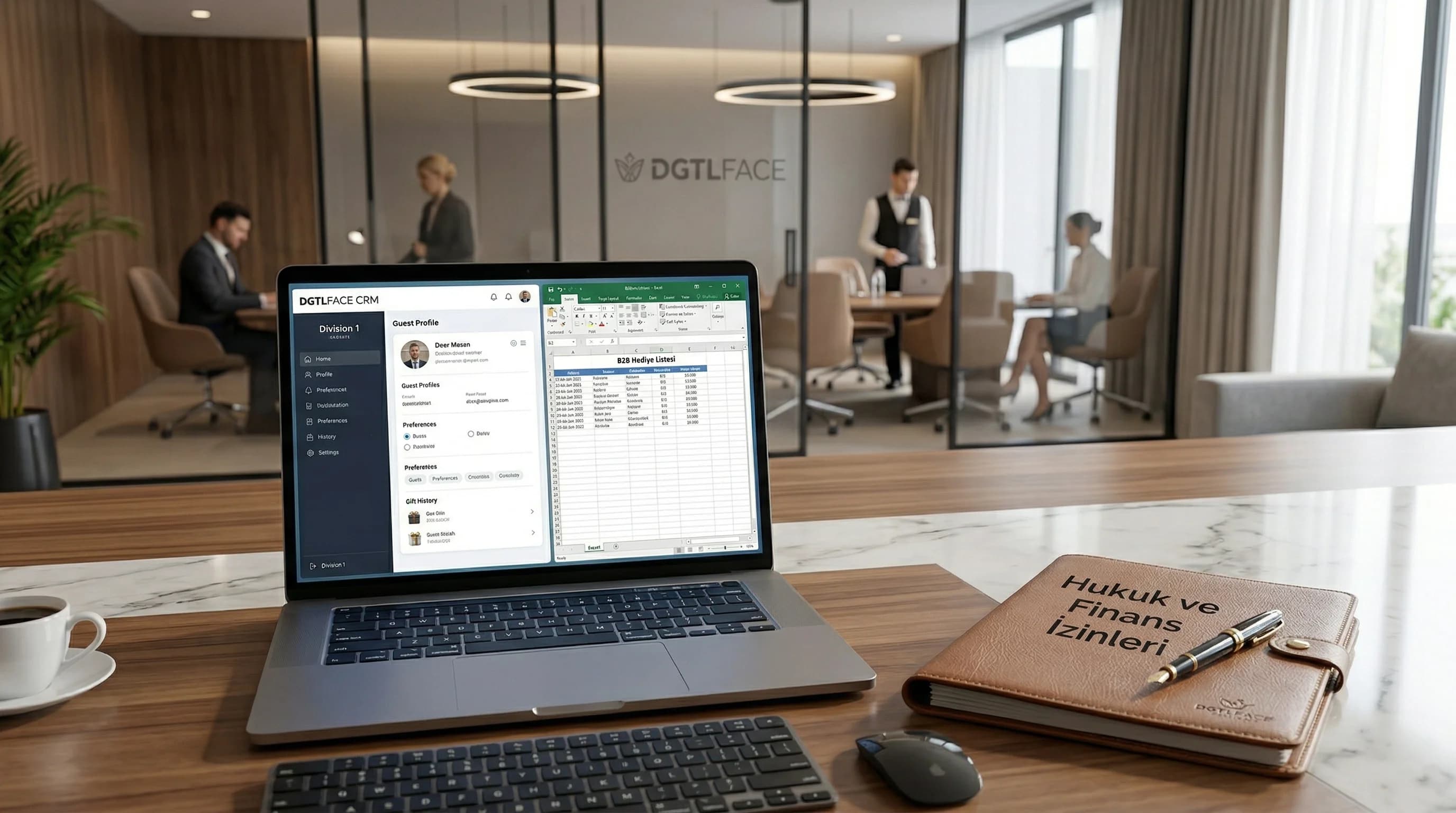 CRM hediye listesi ve izin yönetimi, otel bağlamı