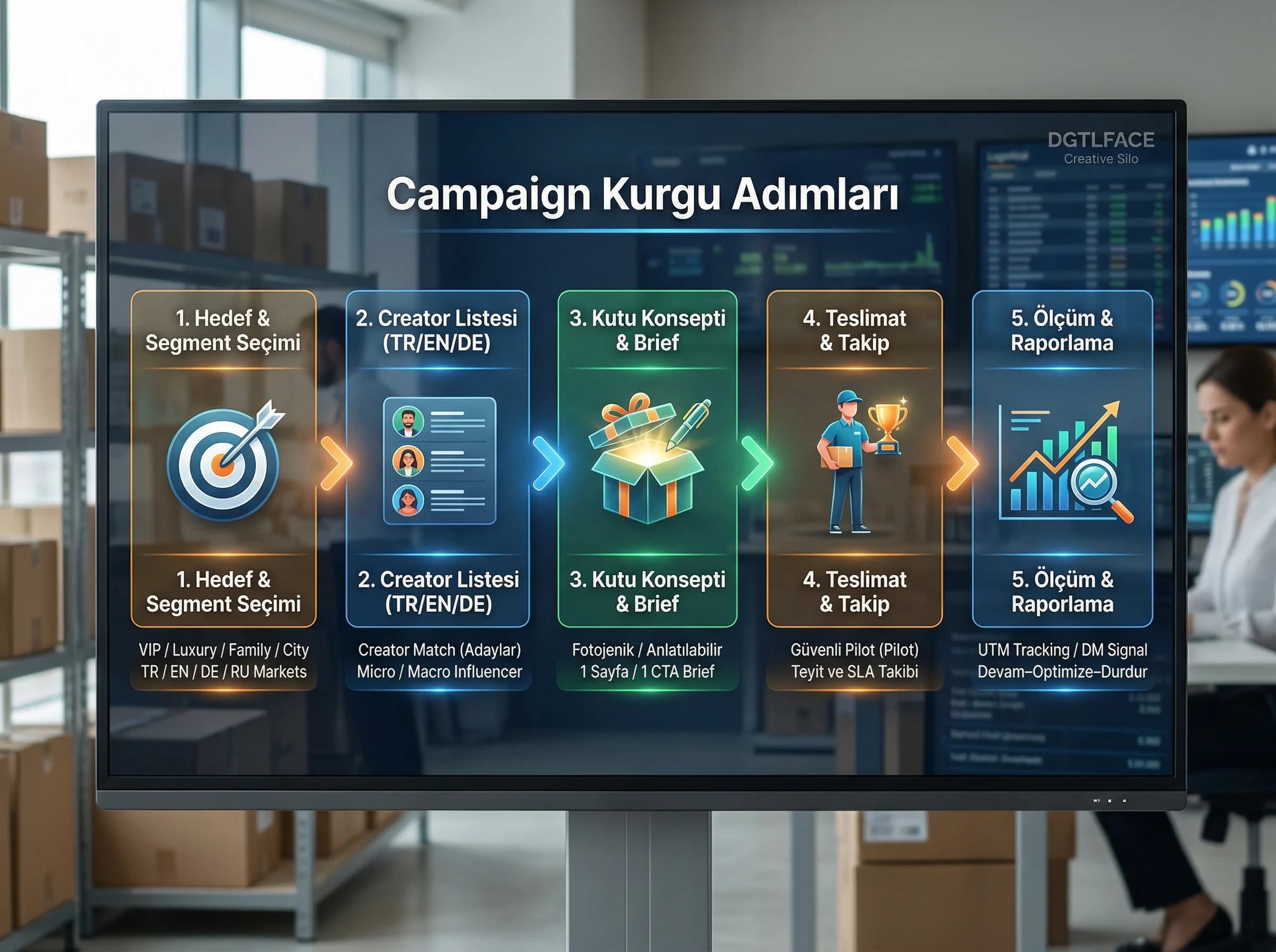 Seeding kampanyası adımları, creator seçimi ve otel bağlamı