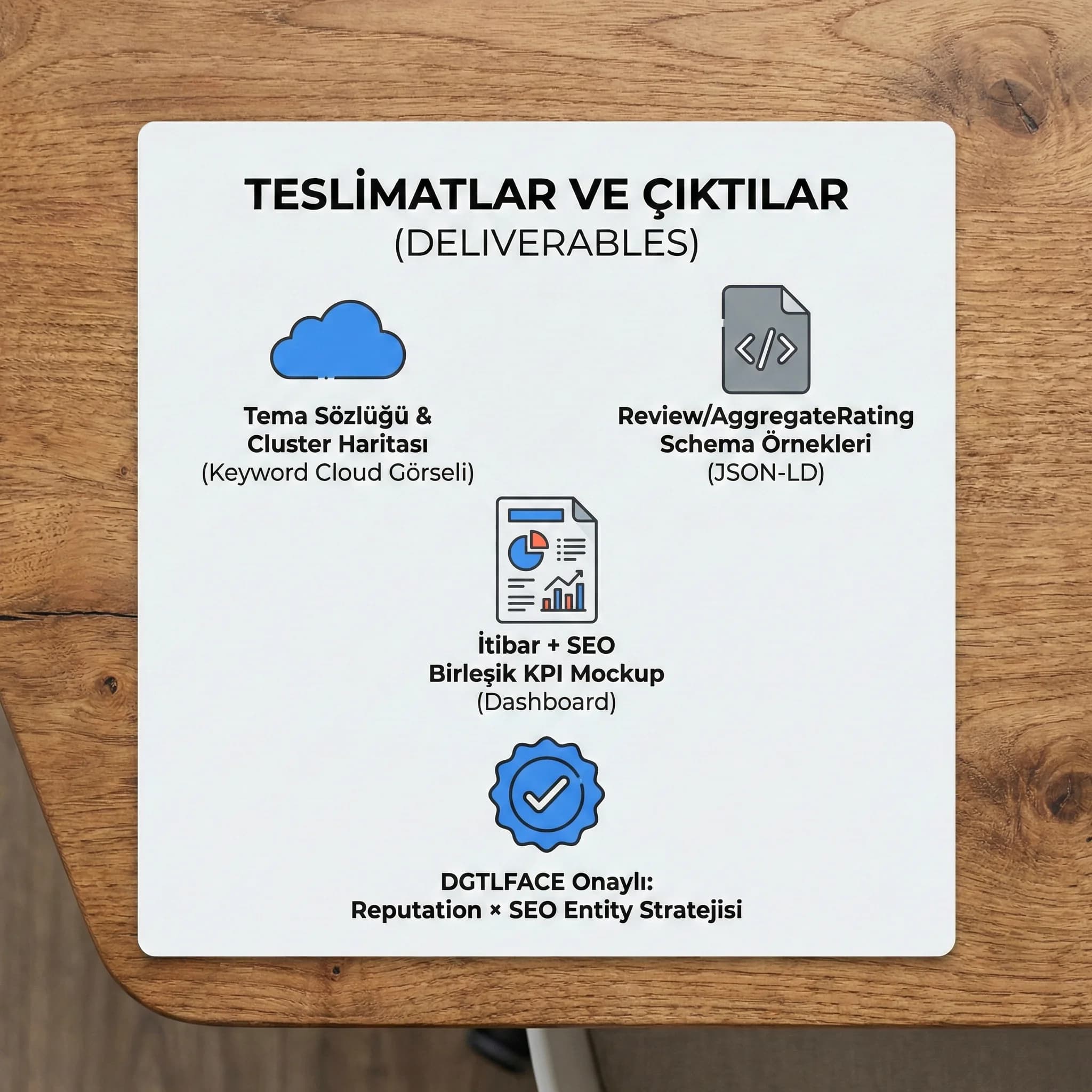 Tema haritası + schema örnekleri + deliverables