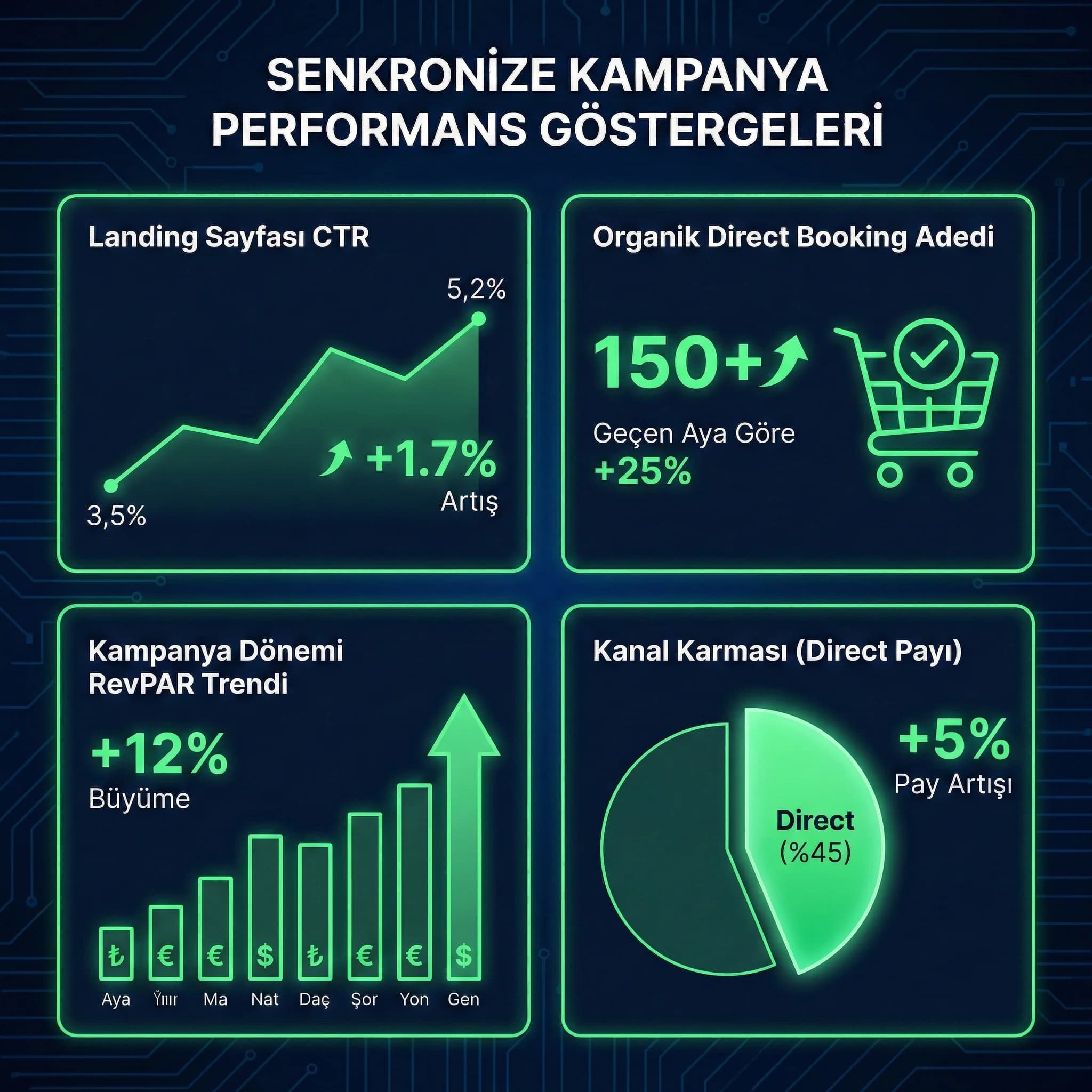 Kampanya/SEO KPI kartları