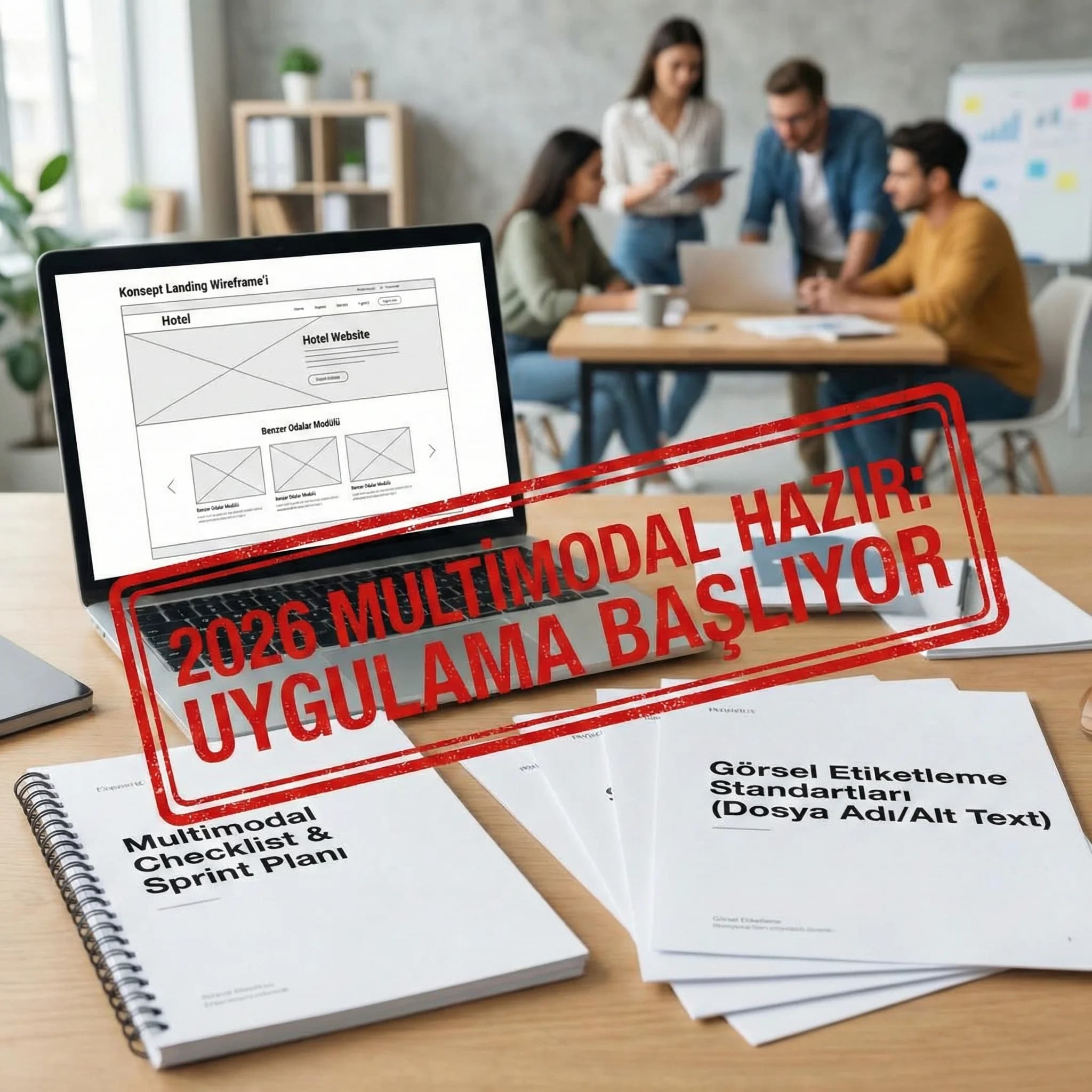 Checklist deliverables + wireframe + otel uygulama bağlamı