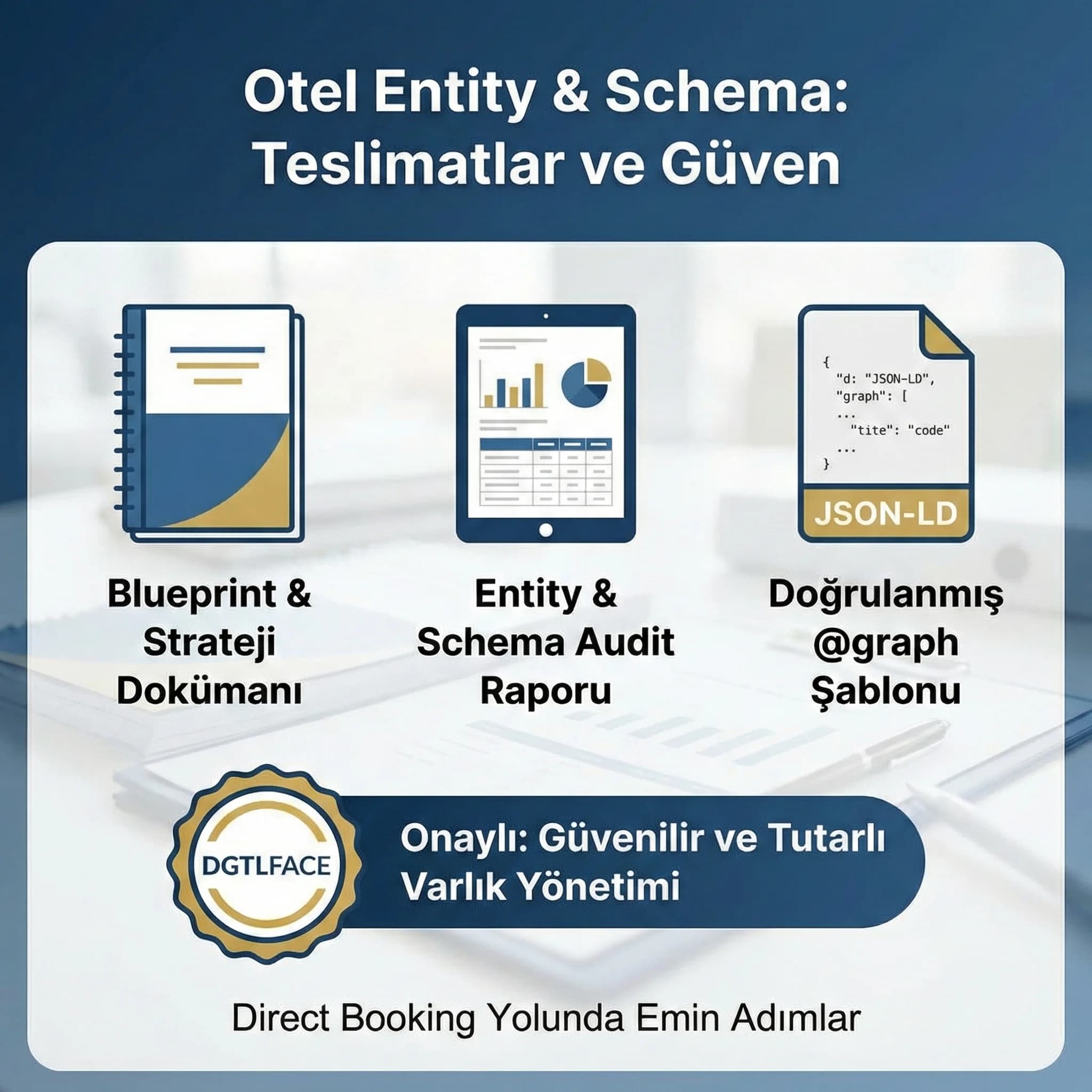 Blueprint + audit çıktıları + güven unsuru