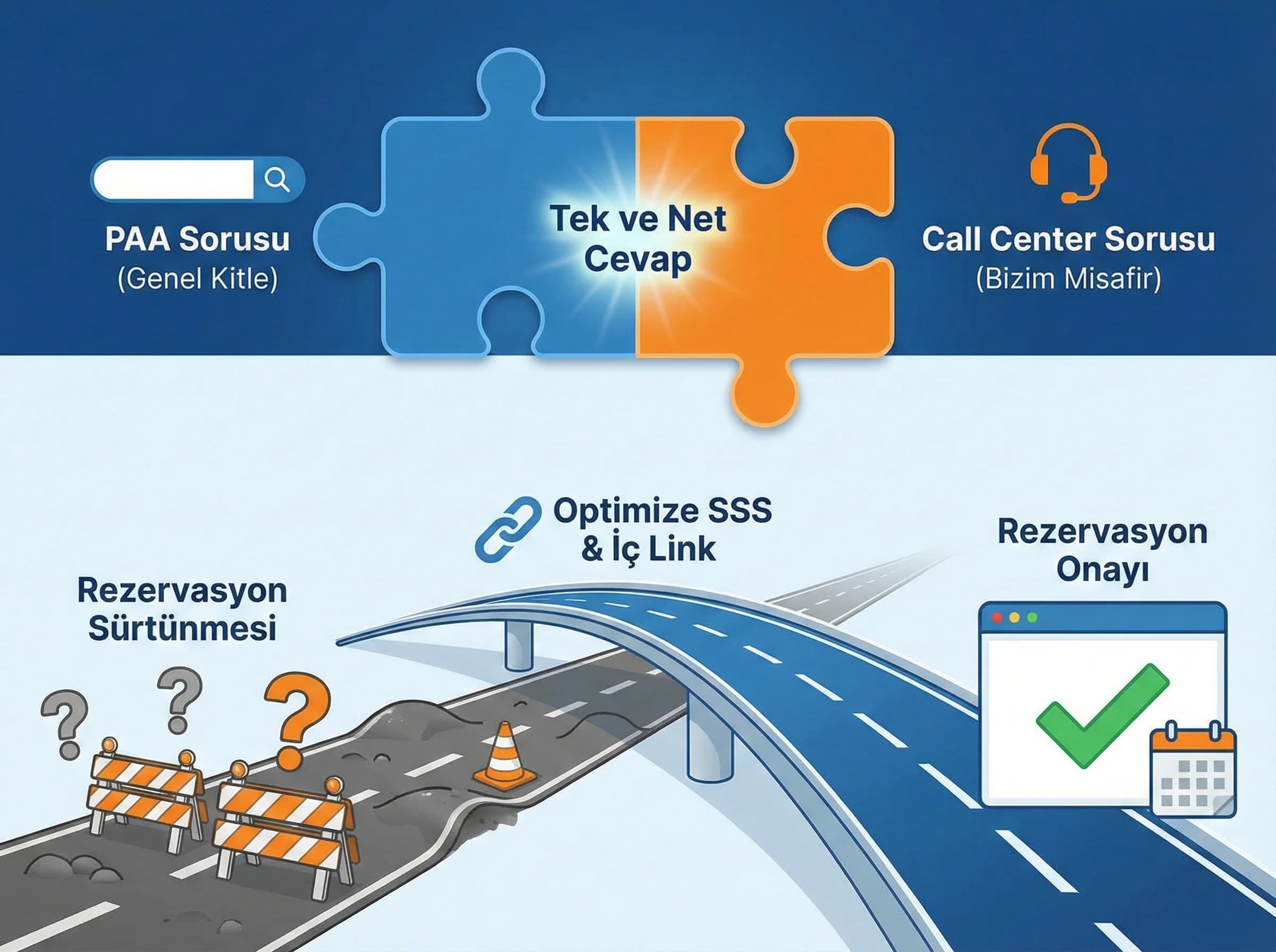 PAA + gerçek soru eşleştirme + dönüşüm sürtünmesi azaltma