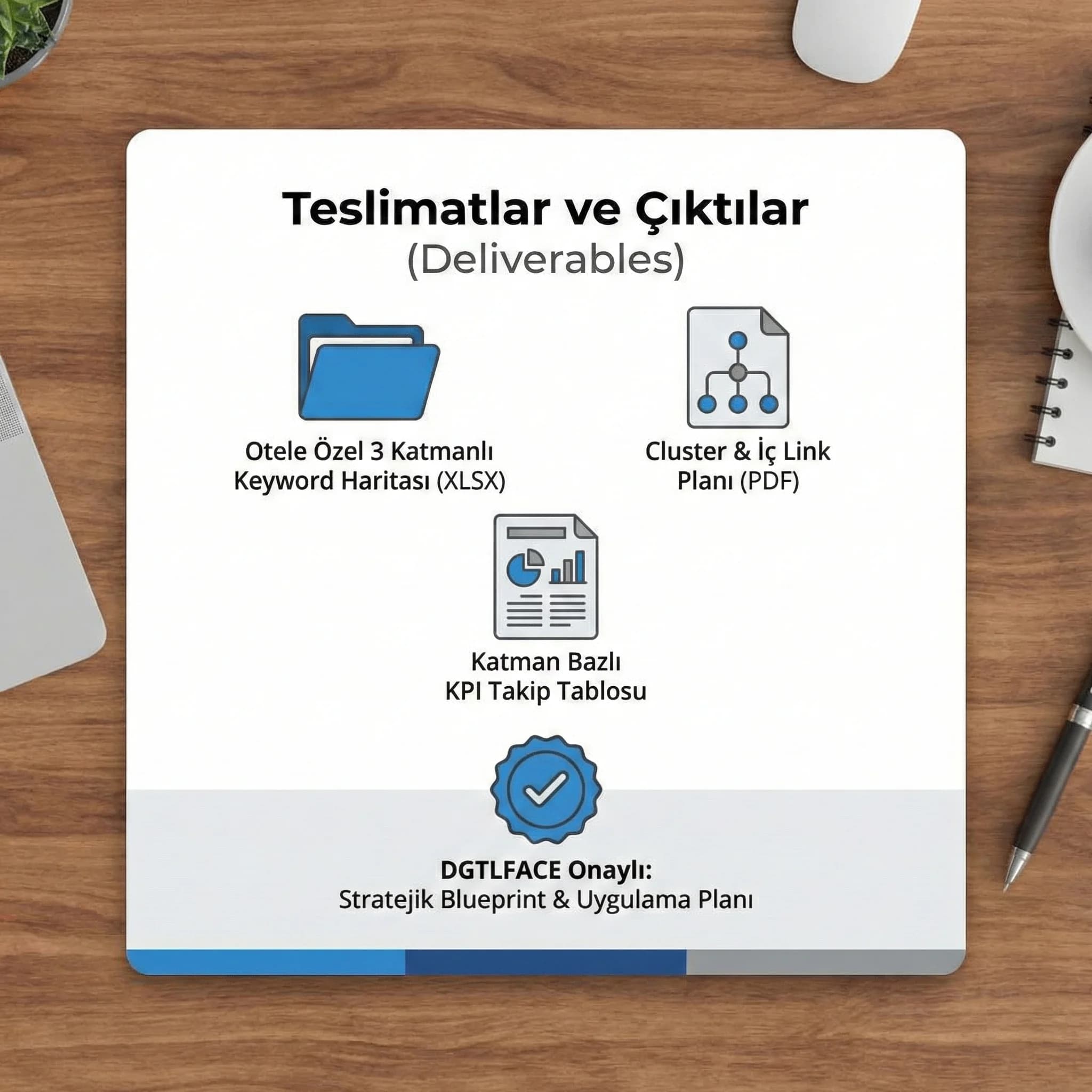 Otele özel 3 katmanlı harita + blueprint deliverables