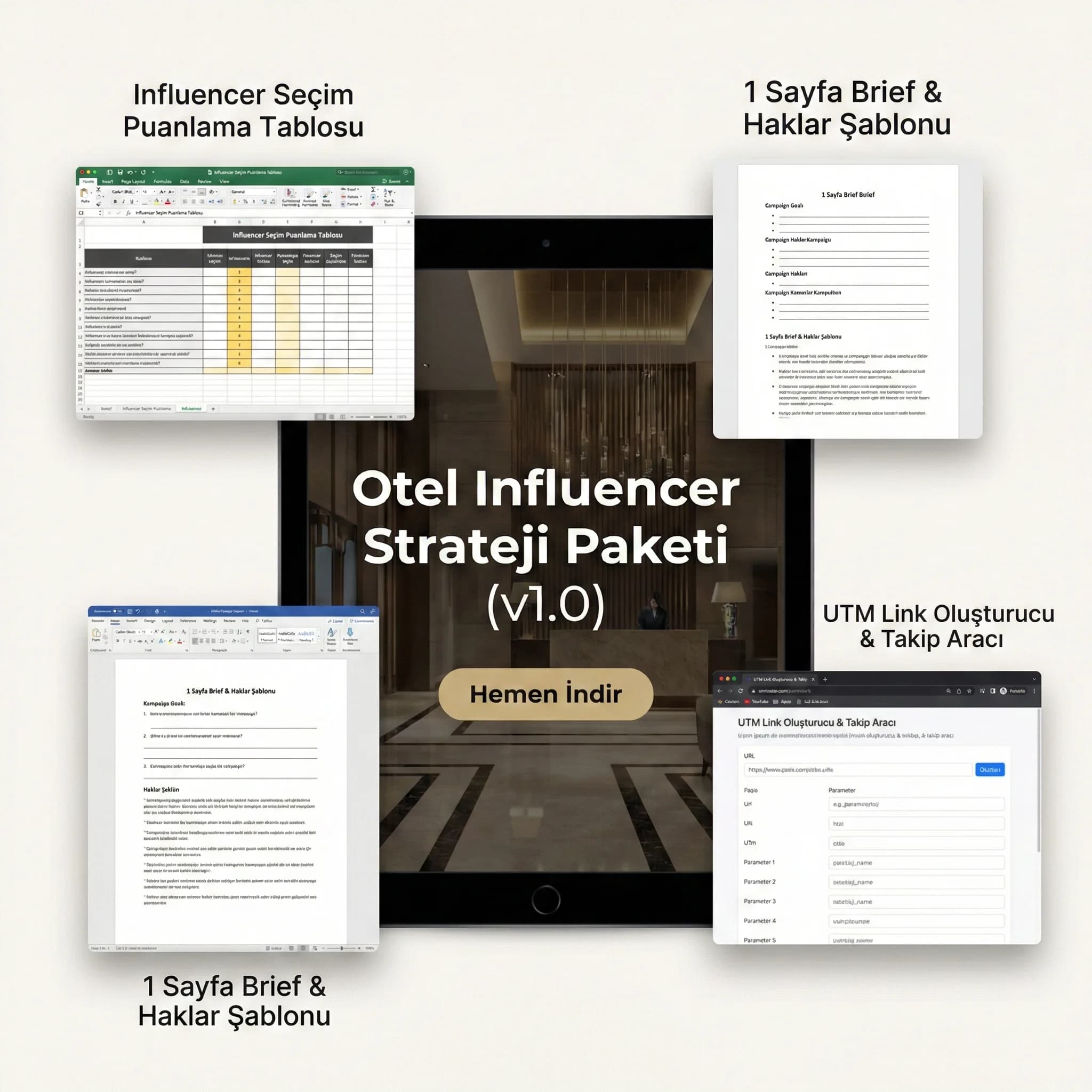 Checklist + brief + ölçüm deliverable kartı