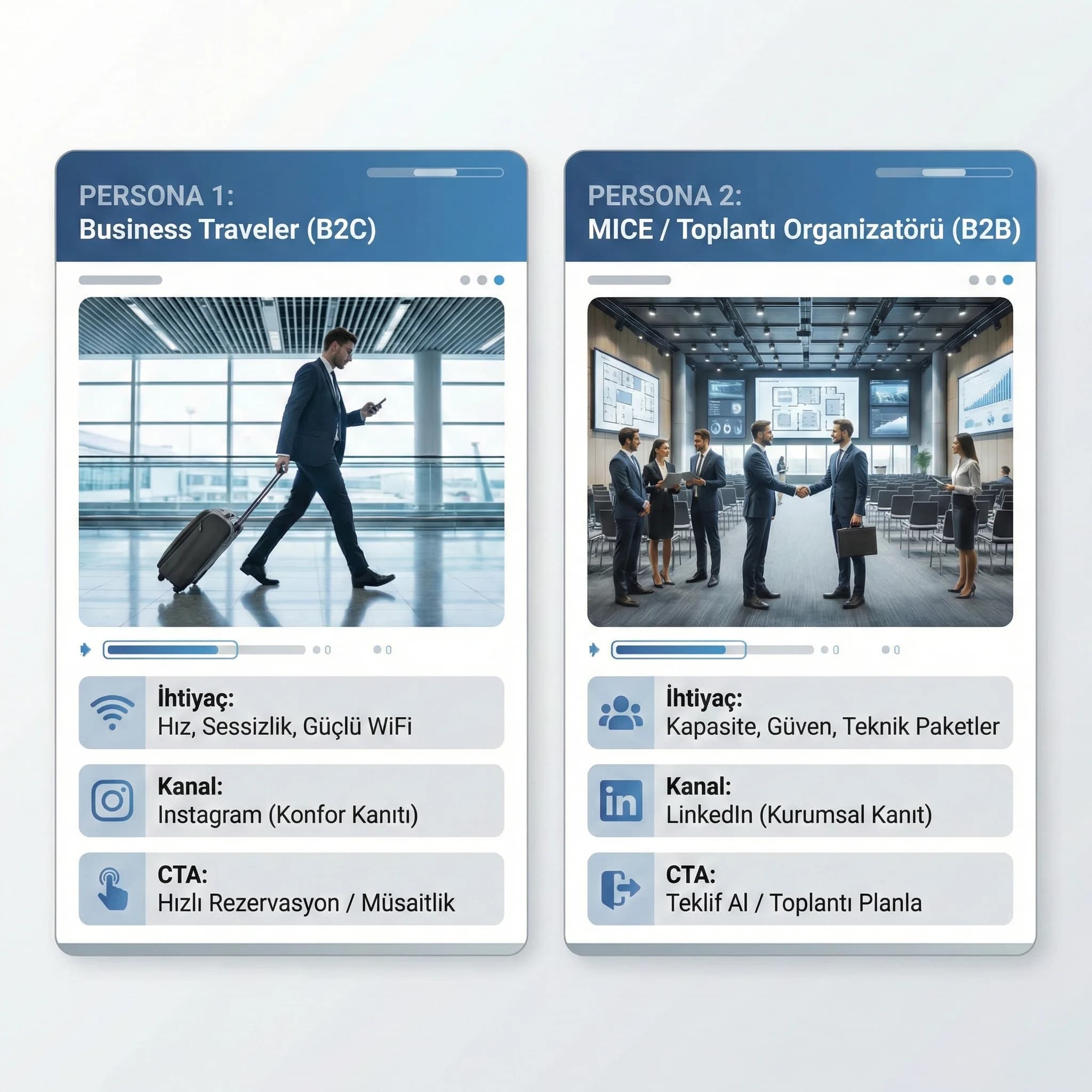 LinkedIn–Instagram rol ayrımı bölüm geçiş görseli