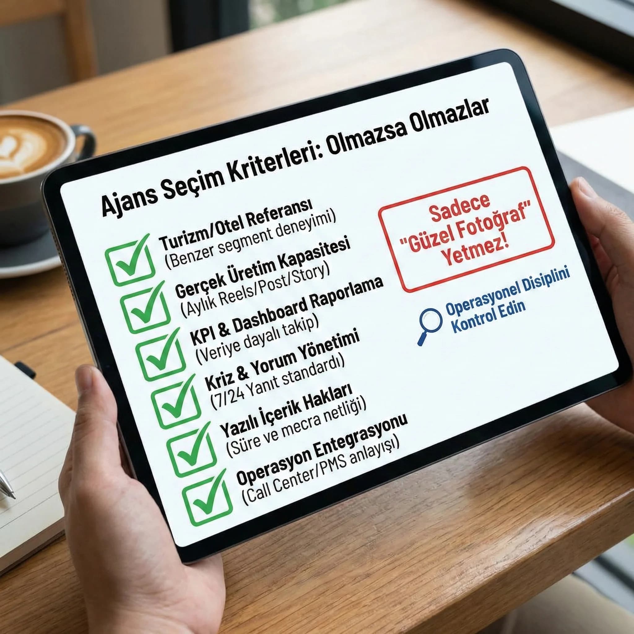 Hibrit operasyon şeması (otel+ajans+call center)