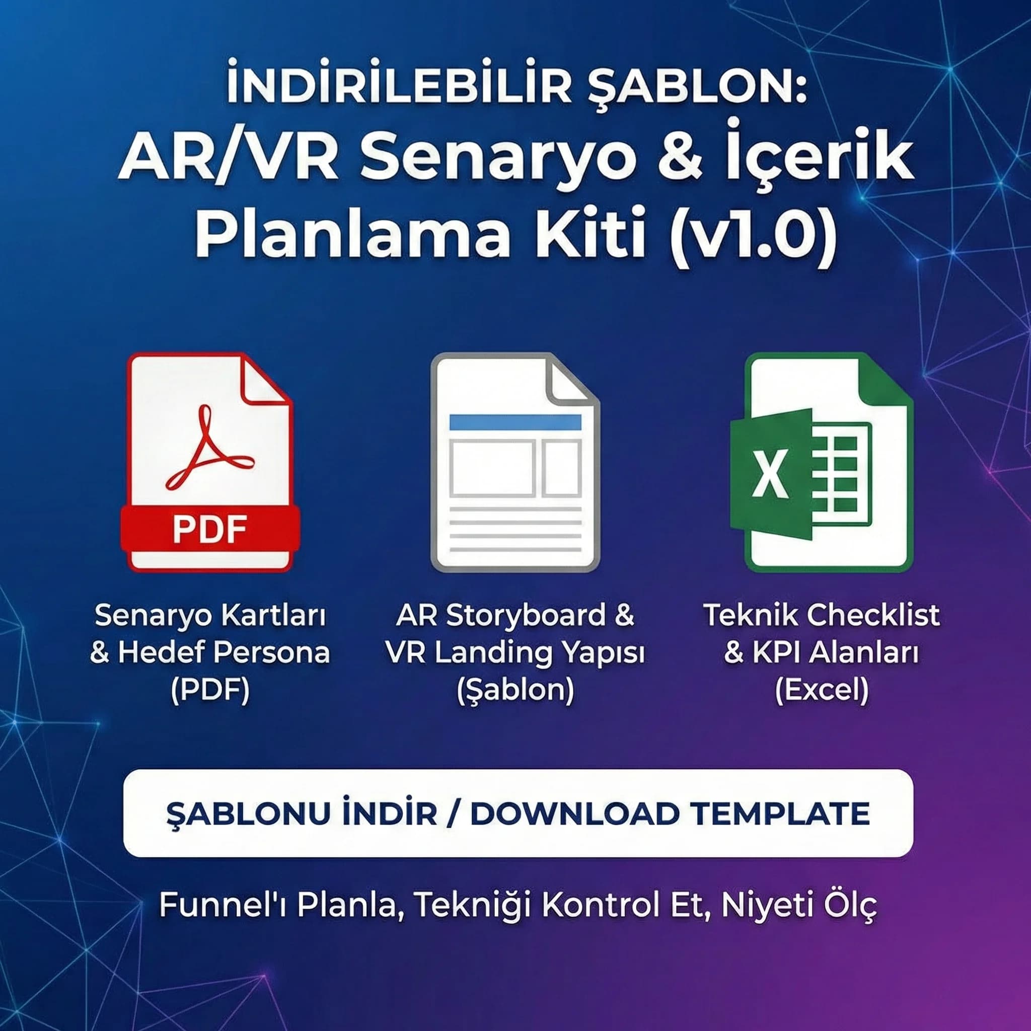 AR filtre storyboard + 360 tur ekran mockup’ı