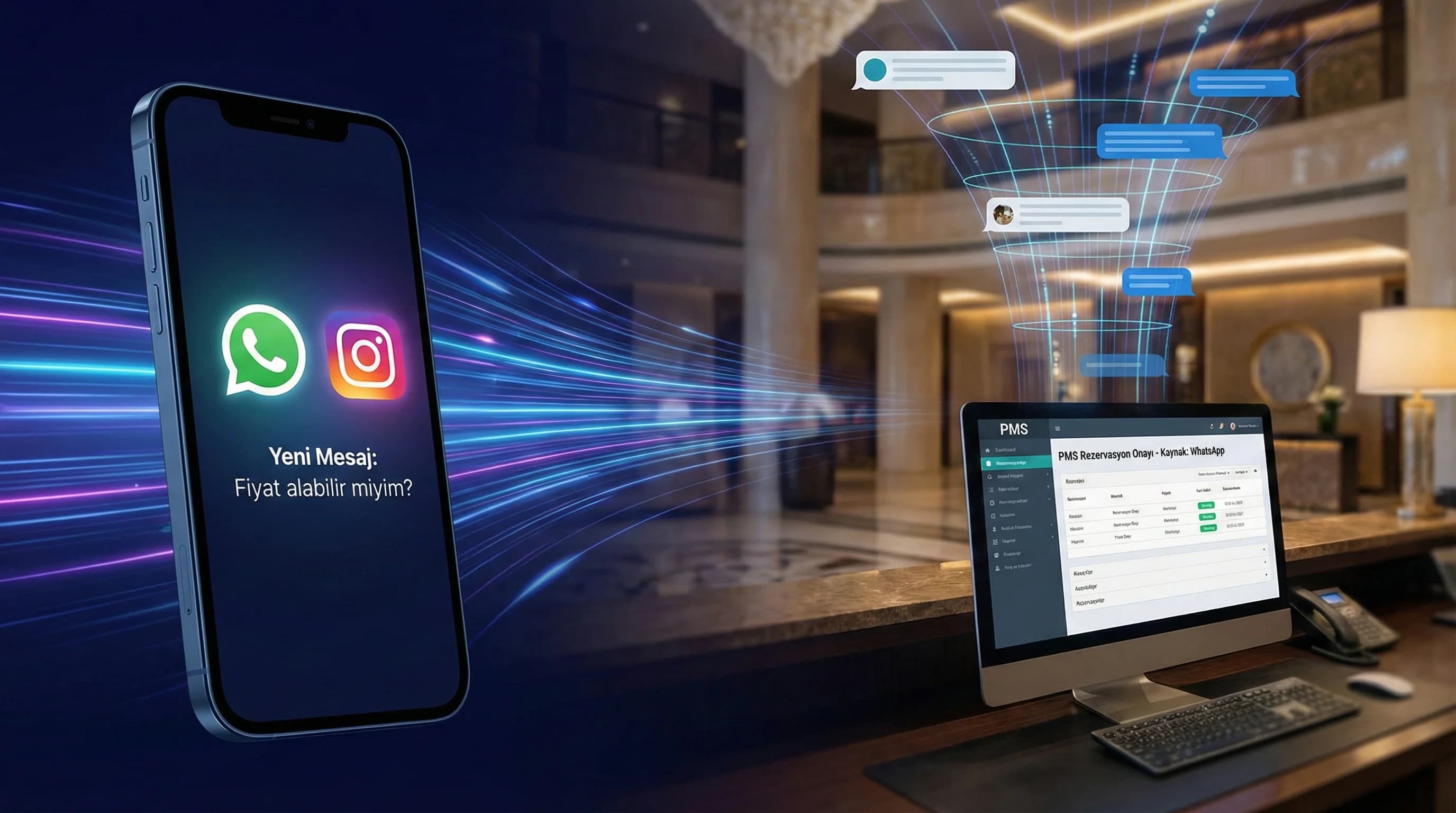 WhatsApp ve DM ile Rezervasyon: Otel Sosyal Medyasında Mesaj Funnel’ı Nasıl Kurulur?