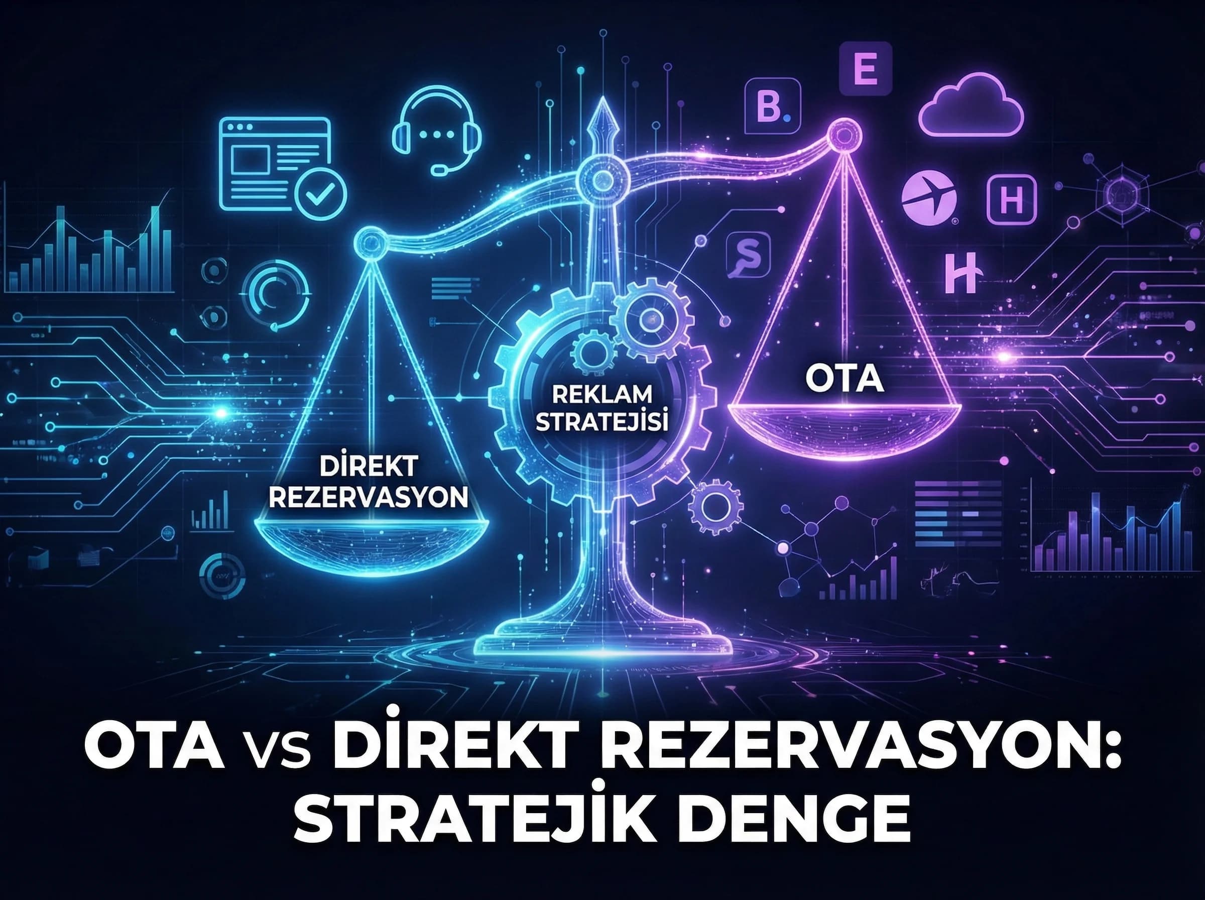 OTA ve direkt rezervasyon dengesini açıklayan bölüm ayırıcı görsel