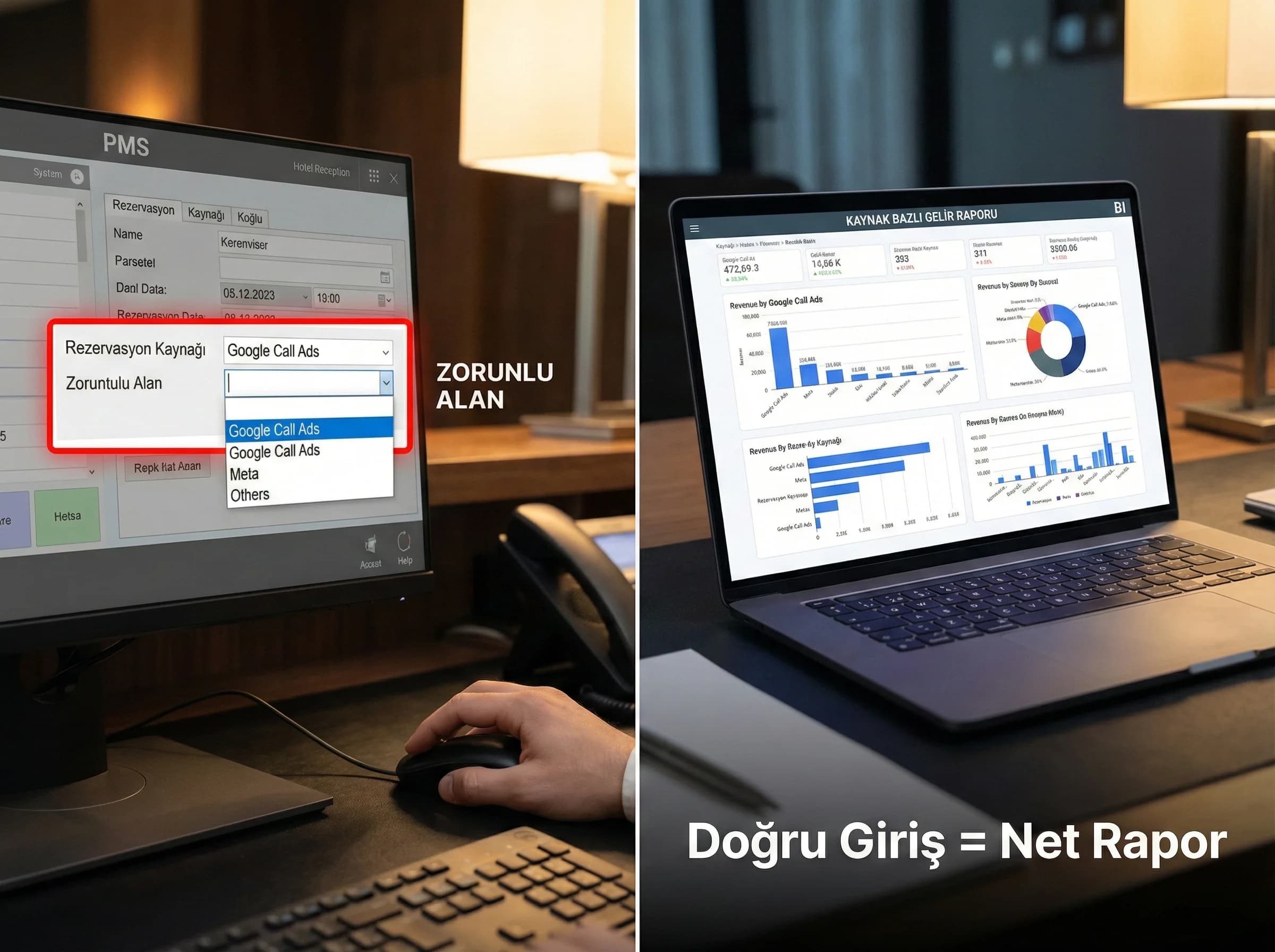 Mobil hız ve event tracking optimizasyonunu vurgulayan bölüm görseli