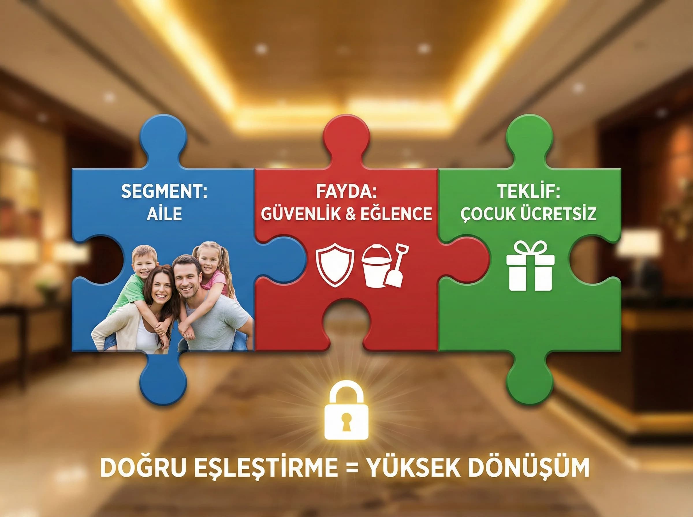 Kampanya ve teklifleri doğru segmentle eşleştirme mantığını vurgulayan bölüm görseli