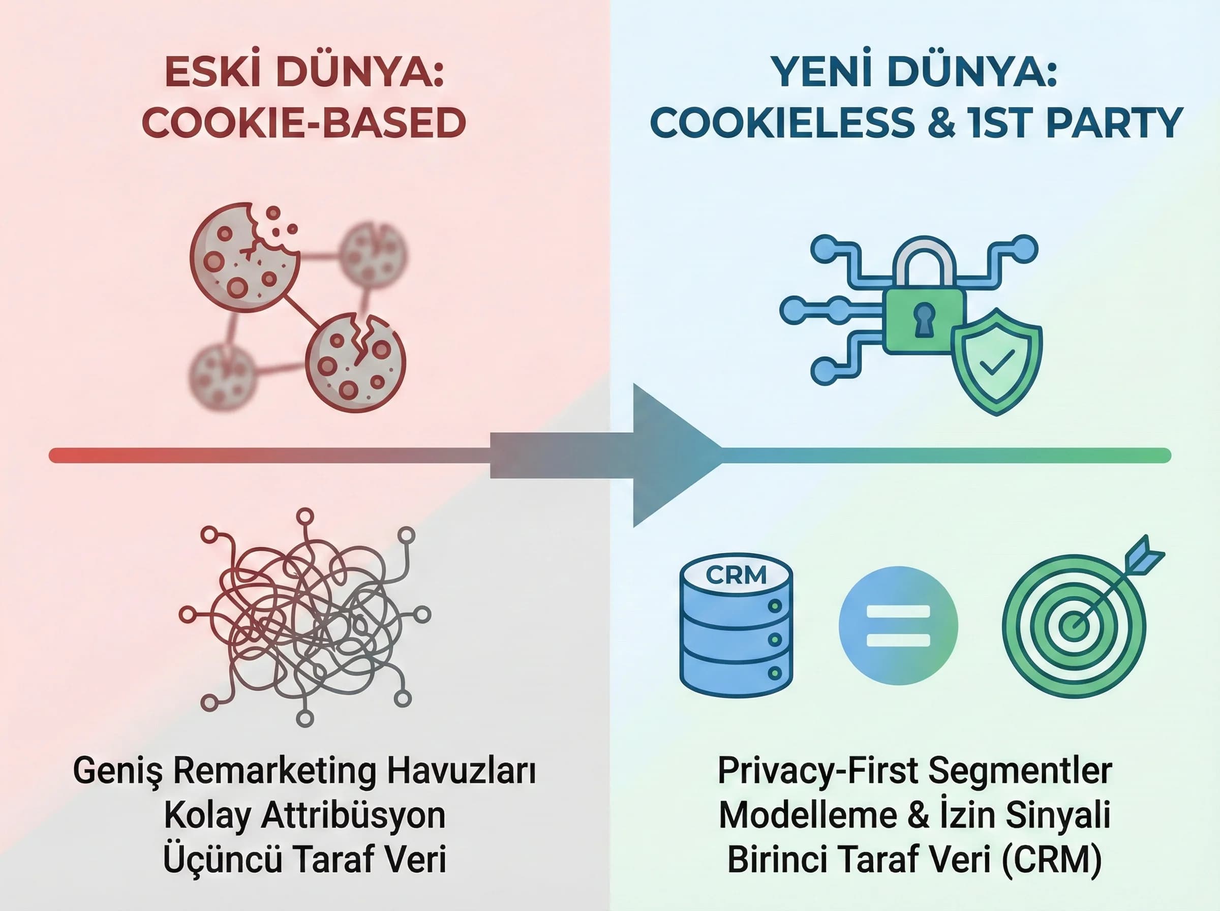 Cookieless etkisini ve otel reklam dönüşüm yolculuğunu ayıran görsel
