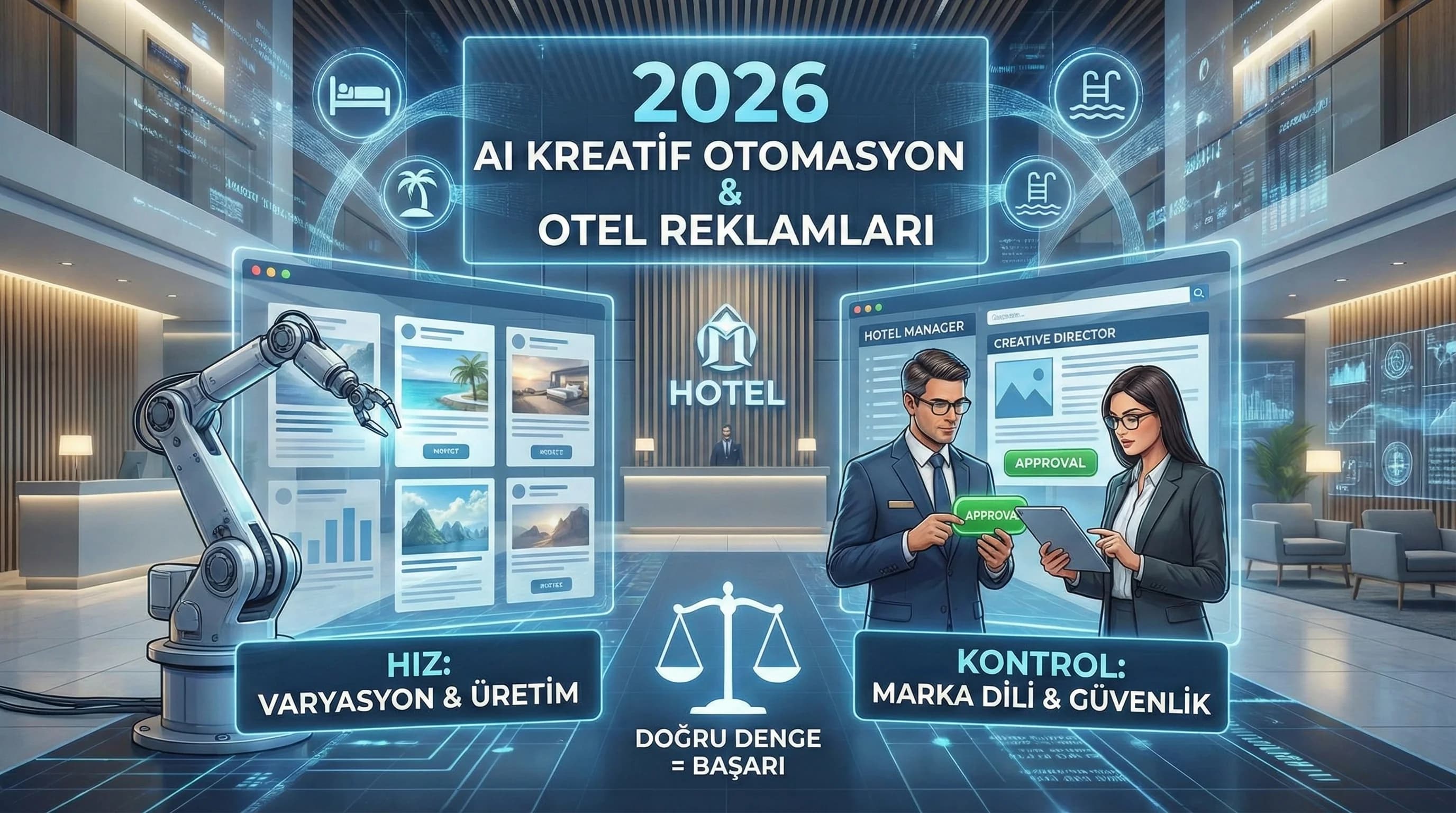 2026’da Otel Reklamlarında Yapay Zekâ ile Kreatif Otomasyonu