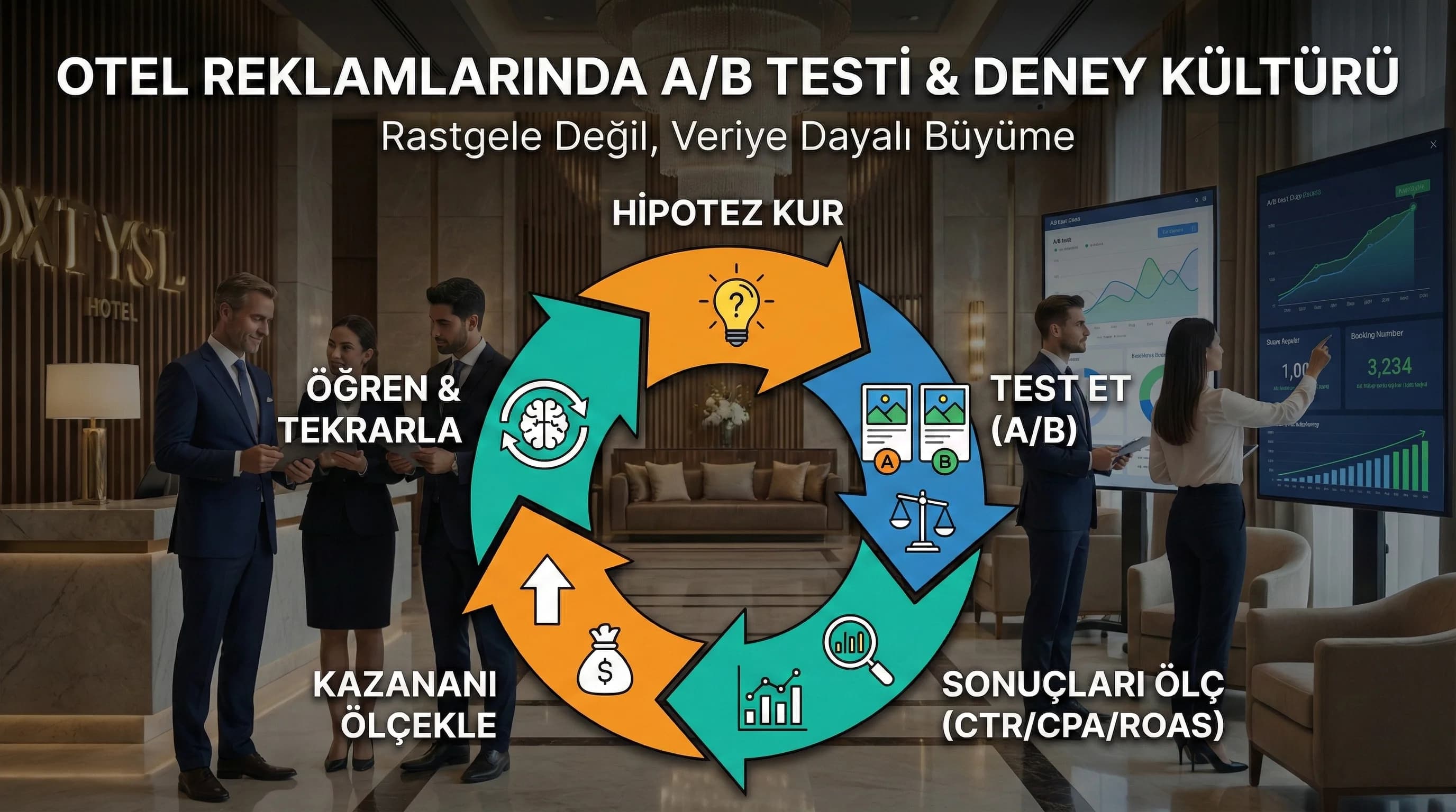 Otel Reklamlarında A/B Testi ve Deney Kültürü: Ne Test Edilmeli, Nasıl Yorumlanmalı?