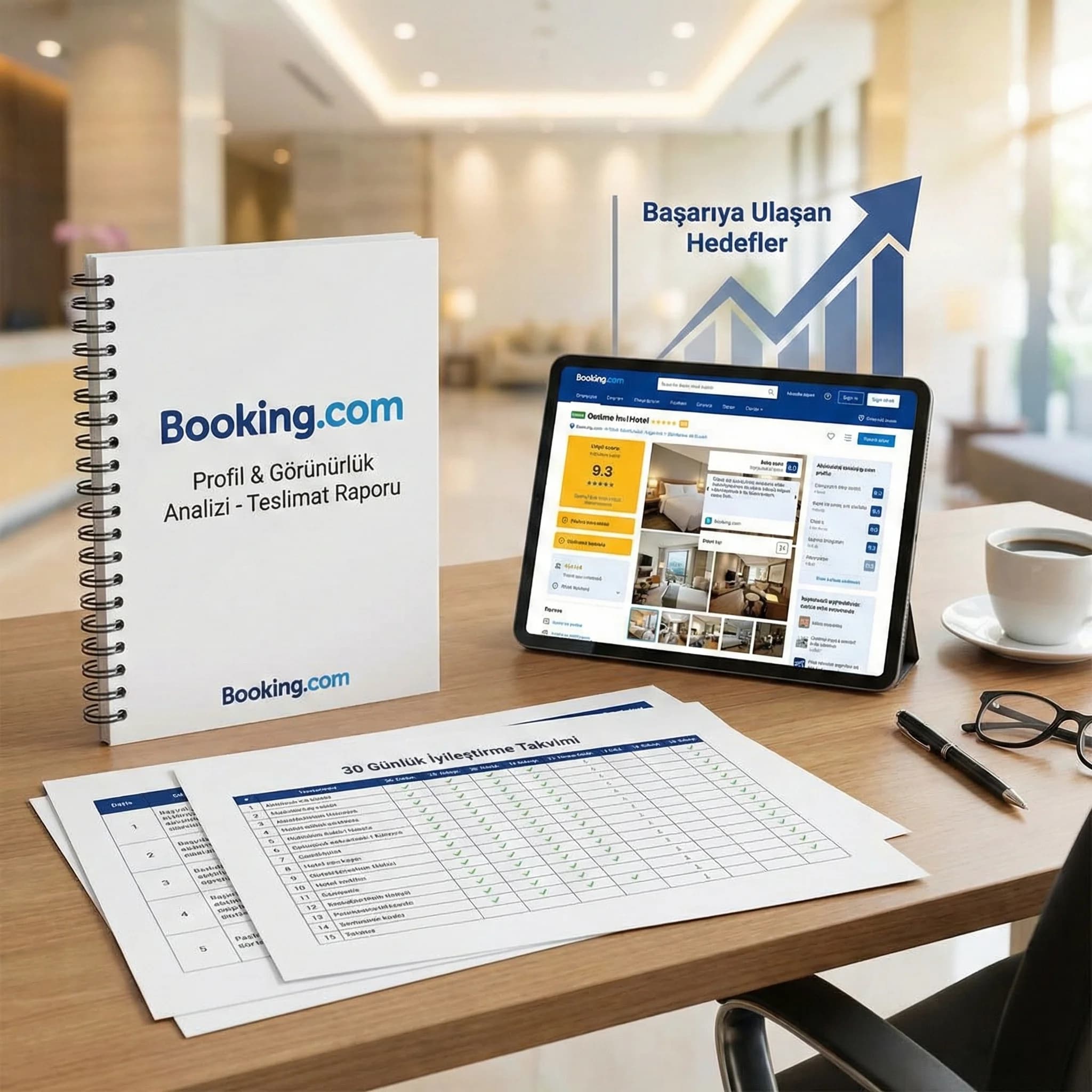 Audit raporu + sprint çıktıları, amaç: somut deliverable, otel yönetim bağlamı