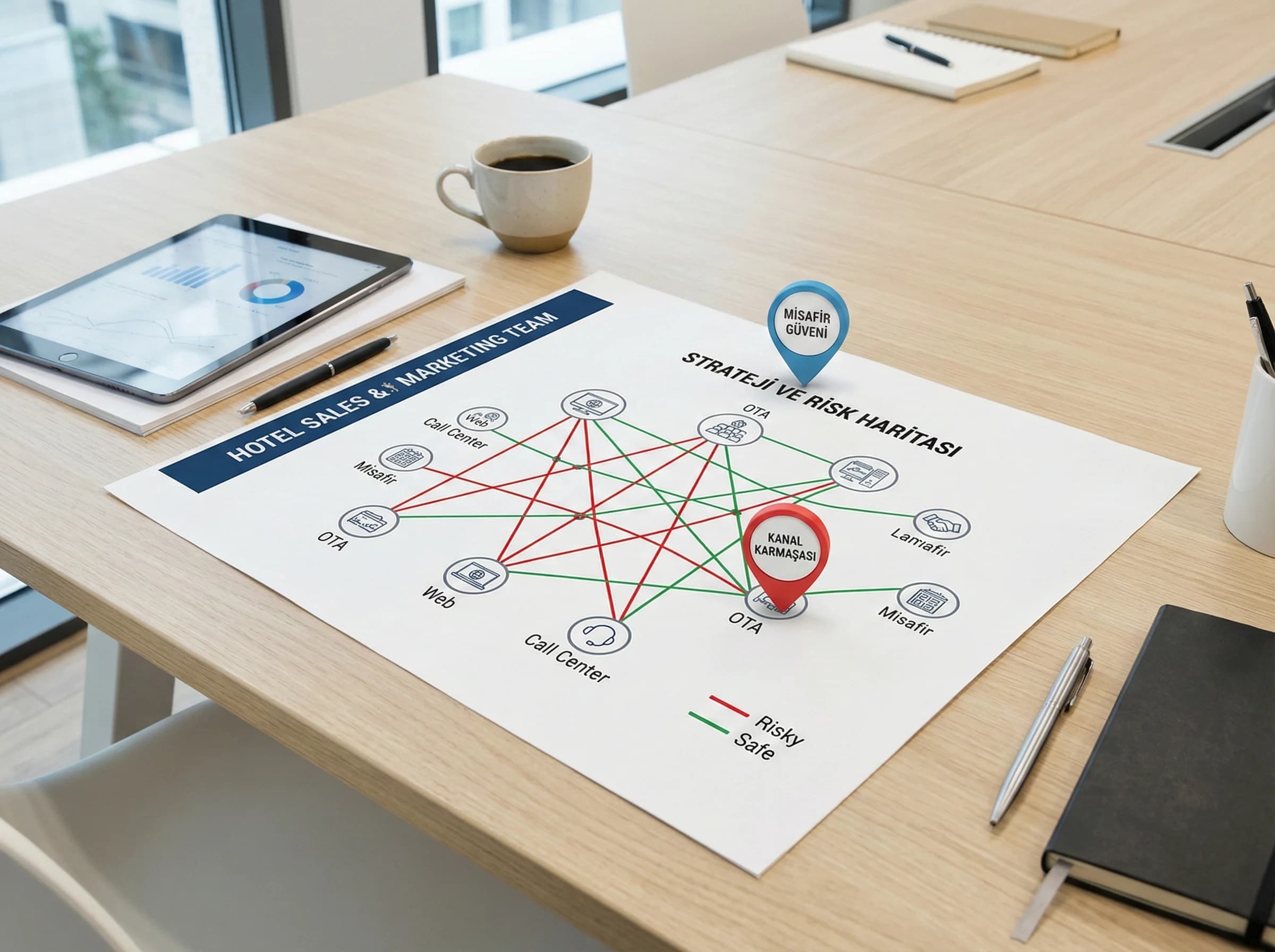 Parity risk haritası, amaç: misafir ve kanal etkisi, otel gelir bağlamı
