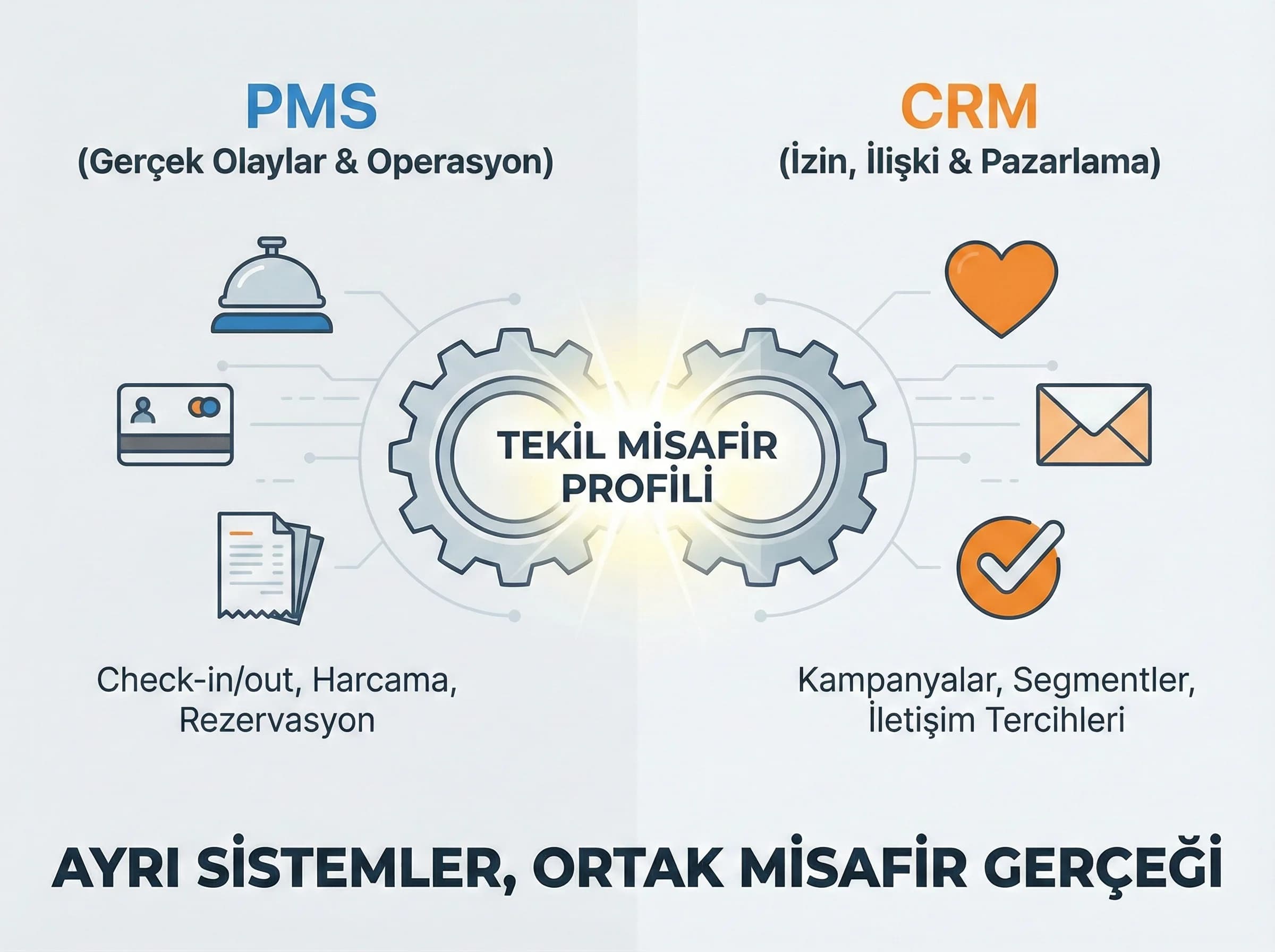 Misafir yaşam döngüsü katmanlarını ayıran görsel, CRM stratejisini netleştirir