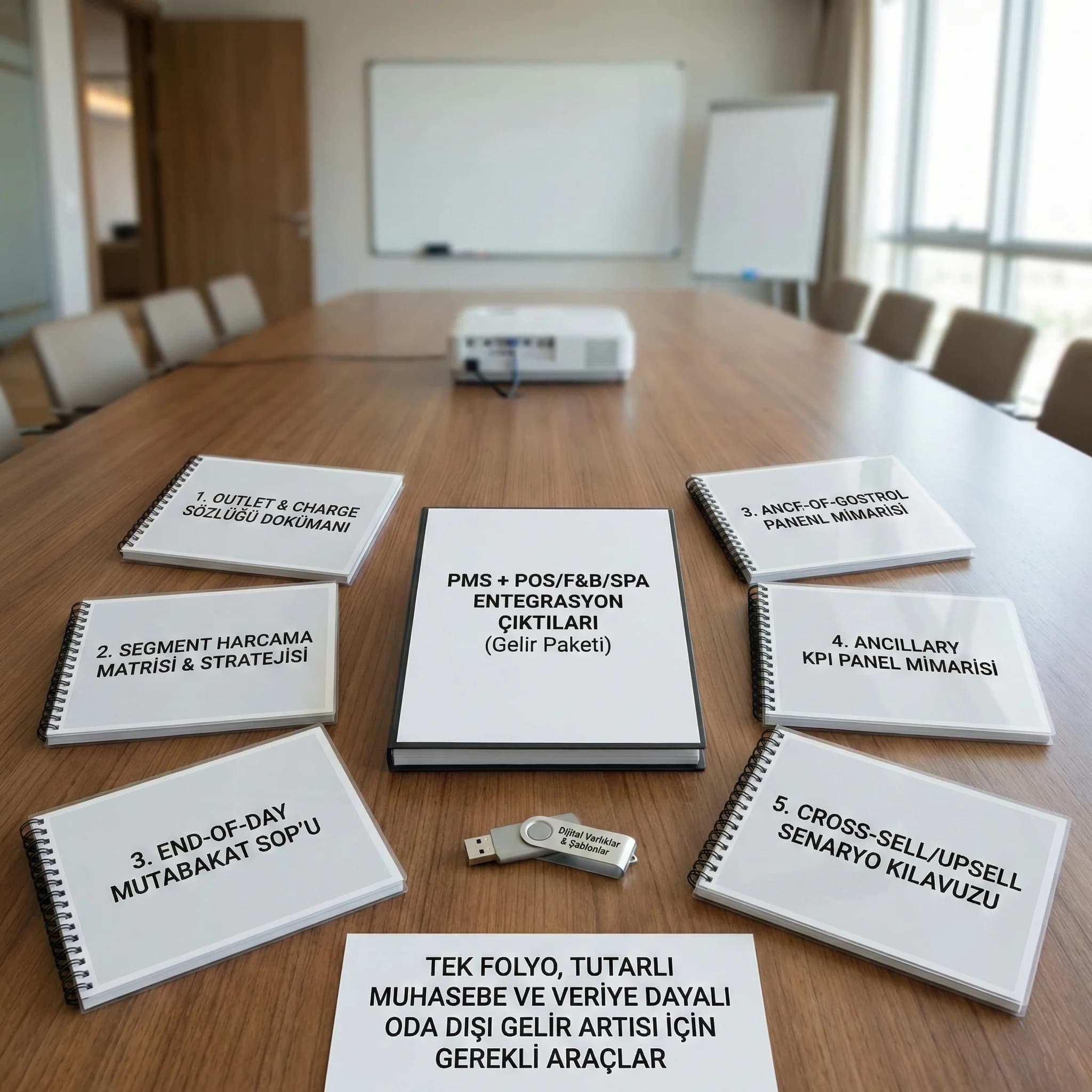 Ancillary gelir entegrasyonu deliverables kartı, tek panel gelir mimarisini netleştirir