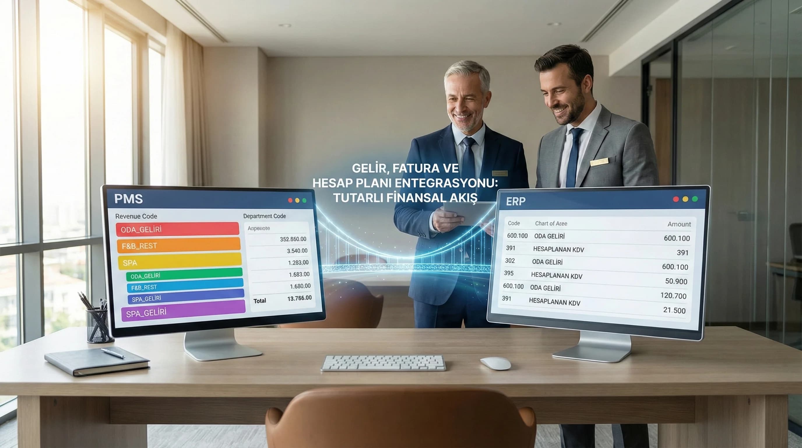 PMS + Muhasebe / ERP Entegrasyonu: Gelir, Fatura ve Hesap Planı Yönetimi