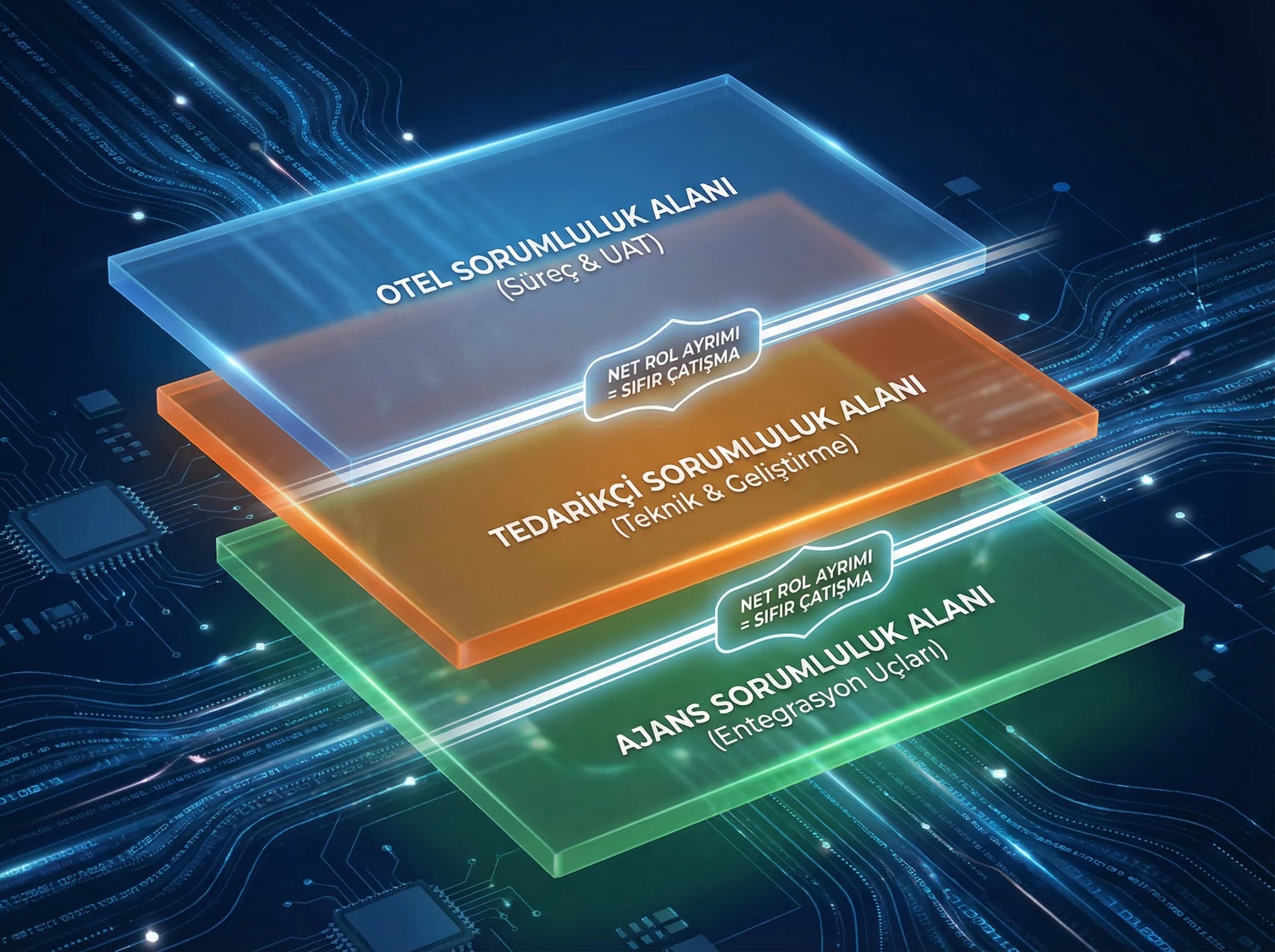 Rol dağılım katmanlarını ayıran görsel, proje çatışmalarını azaltır
