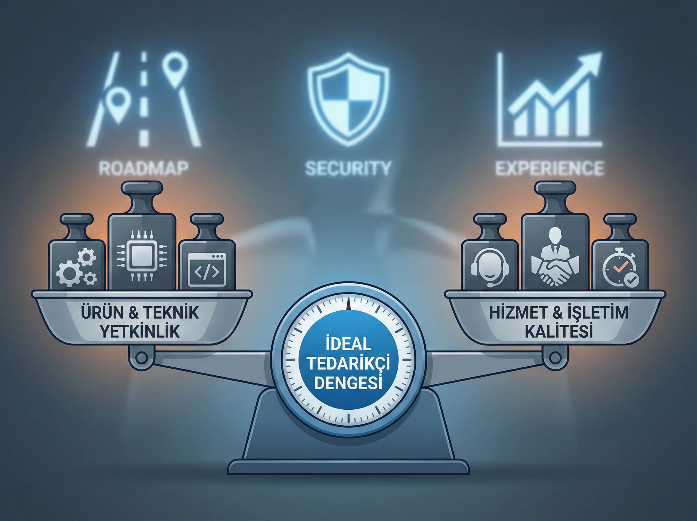 Kriter setini ayıran görsel, tedarikçi kıyasını kolaylaştırır