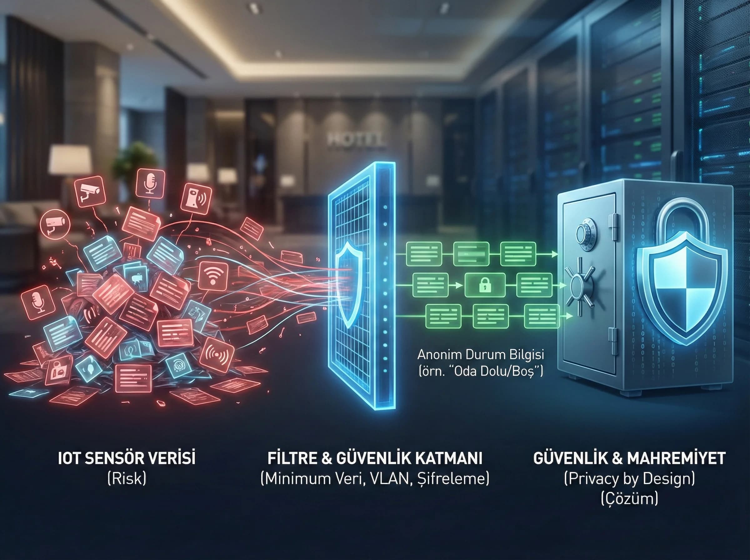 Enerji tasarrufu ve ROI + KPI paneli + otel bağlamı