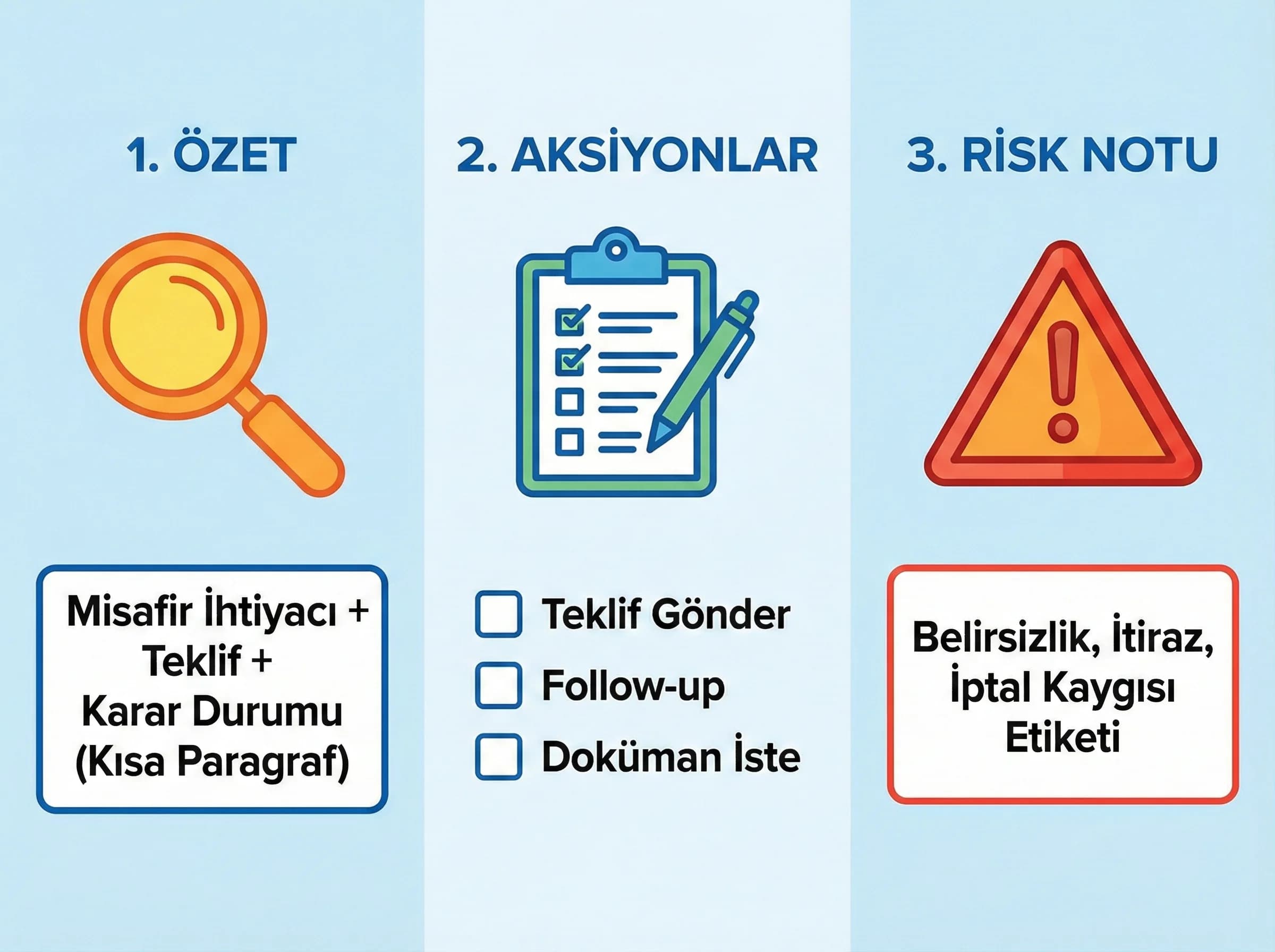 AI call summary nedir, otel çağrı merkezinde özet ve aksiyon maddeleri