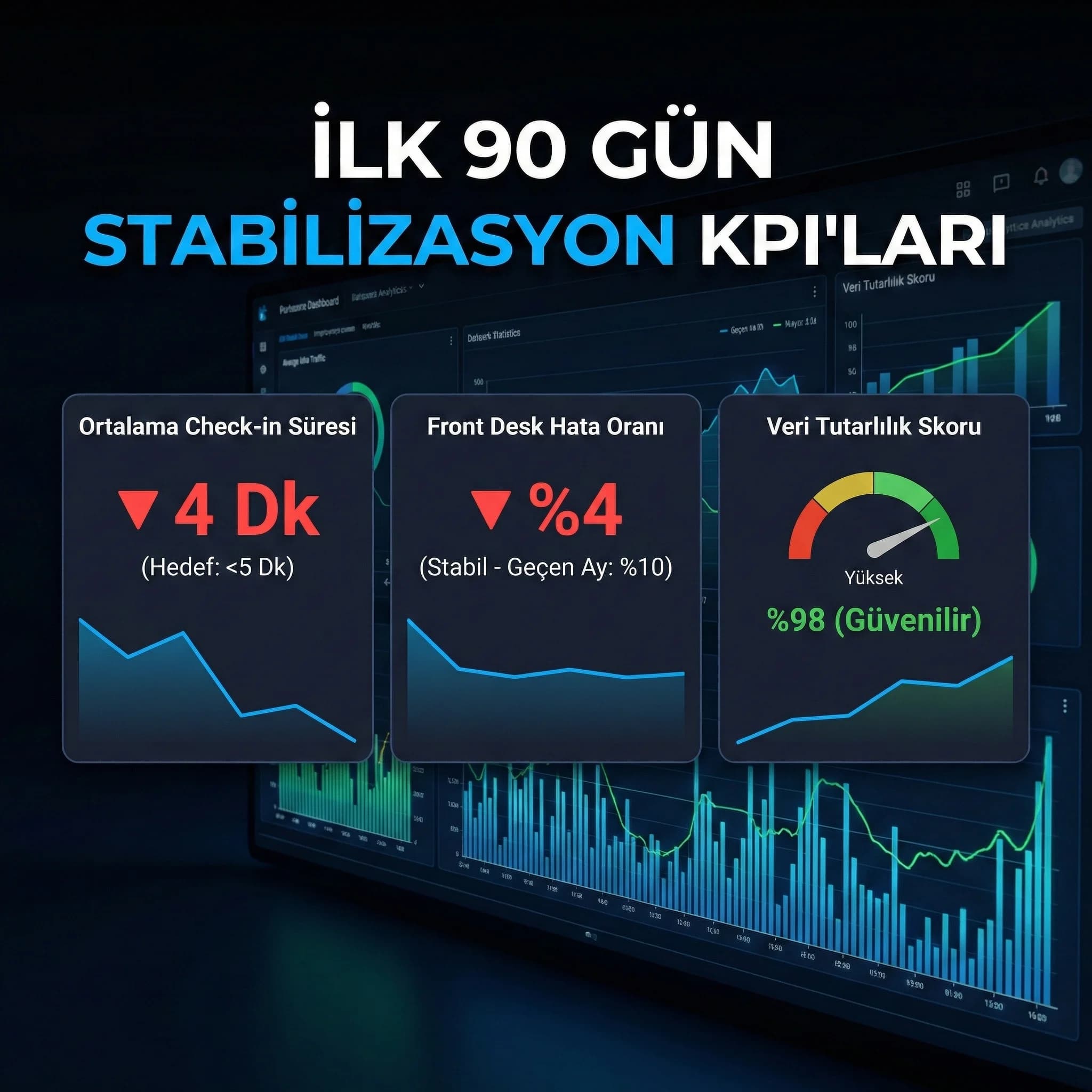 Geçiş eğitim ve kontrol kartı, front desk ve muhasebe koordinasyon bağlamı