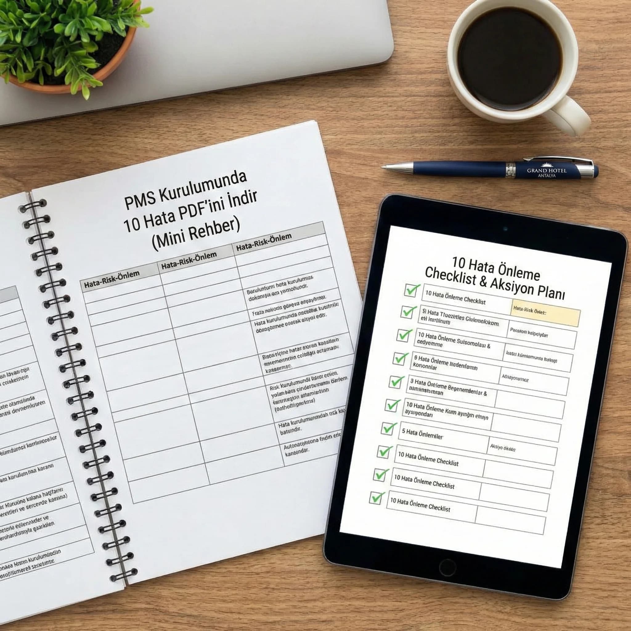 Overbooking ve yanlış fiyat risk KPI kartı, otel operasyon bağlamı