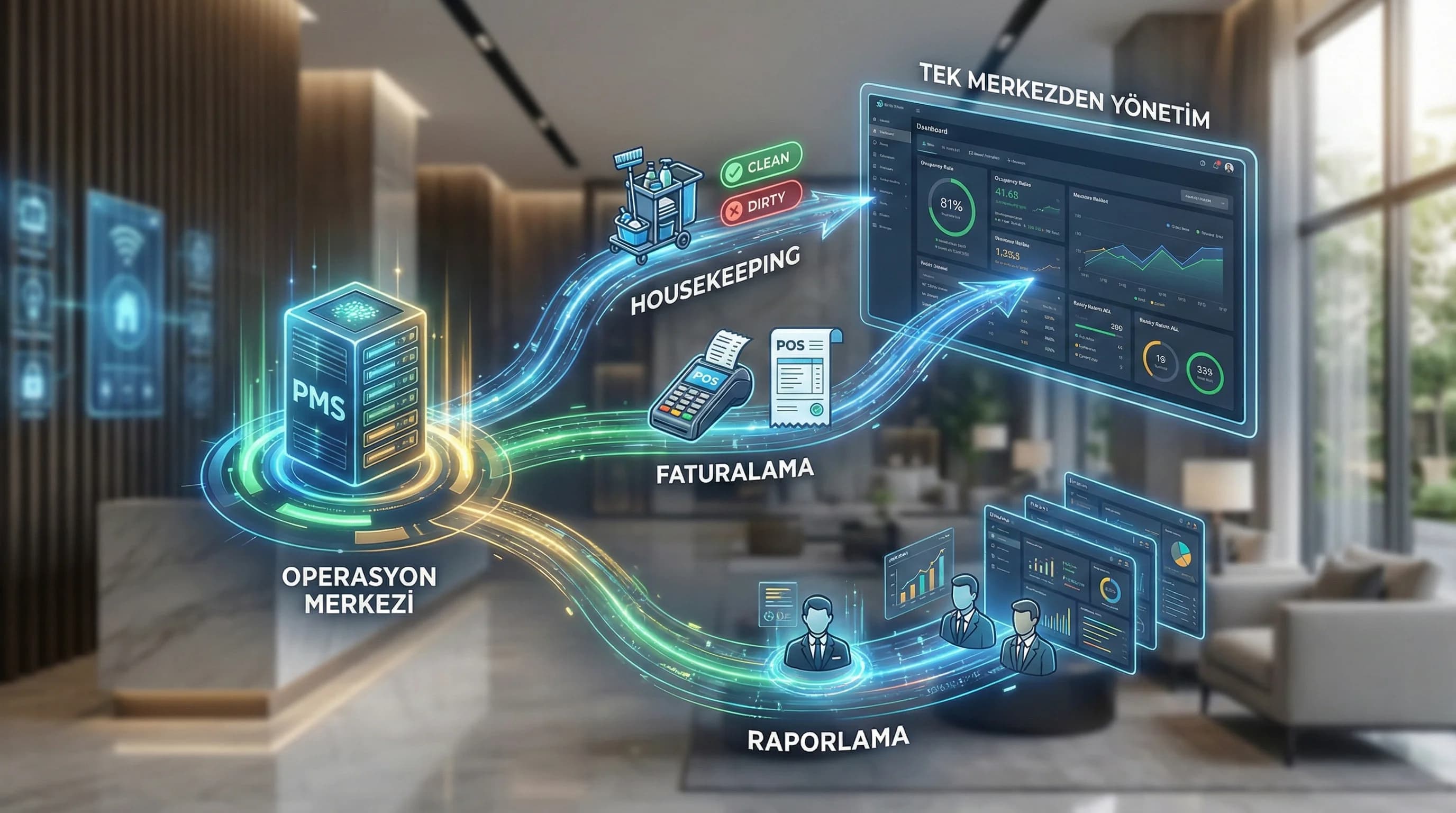 PMS ile Housekeeping, Faturalama ve Raporlama Nasıl Merkezileştirilir?