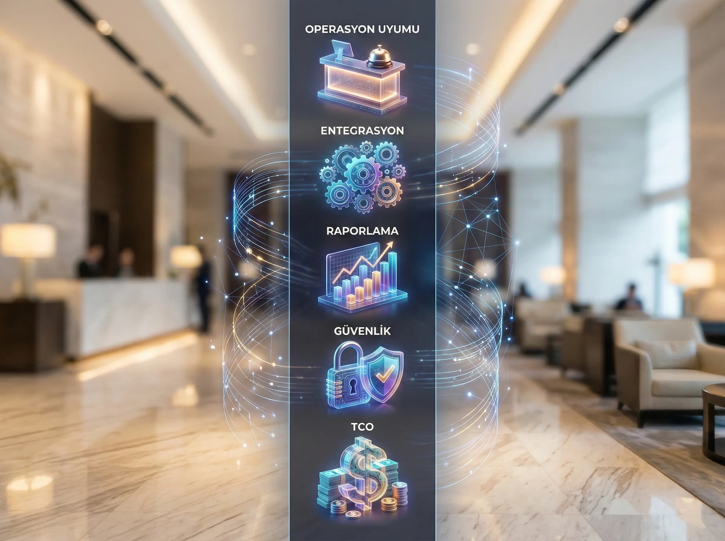 PMS seçim kriterleri bölüm ayırıcı, otel operasyon değerlendirme bağlamı