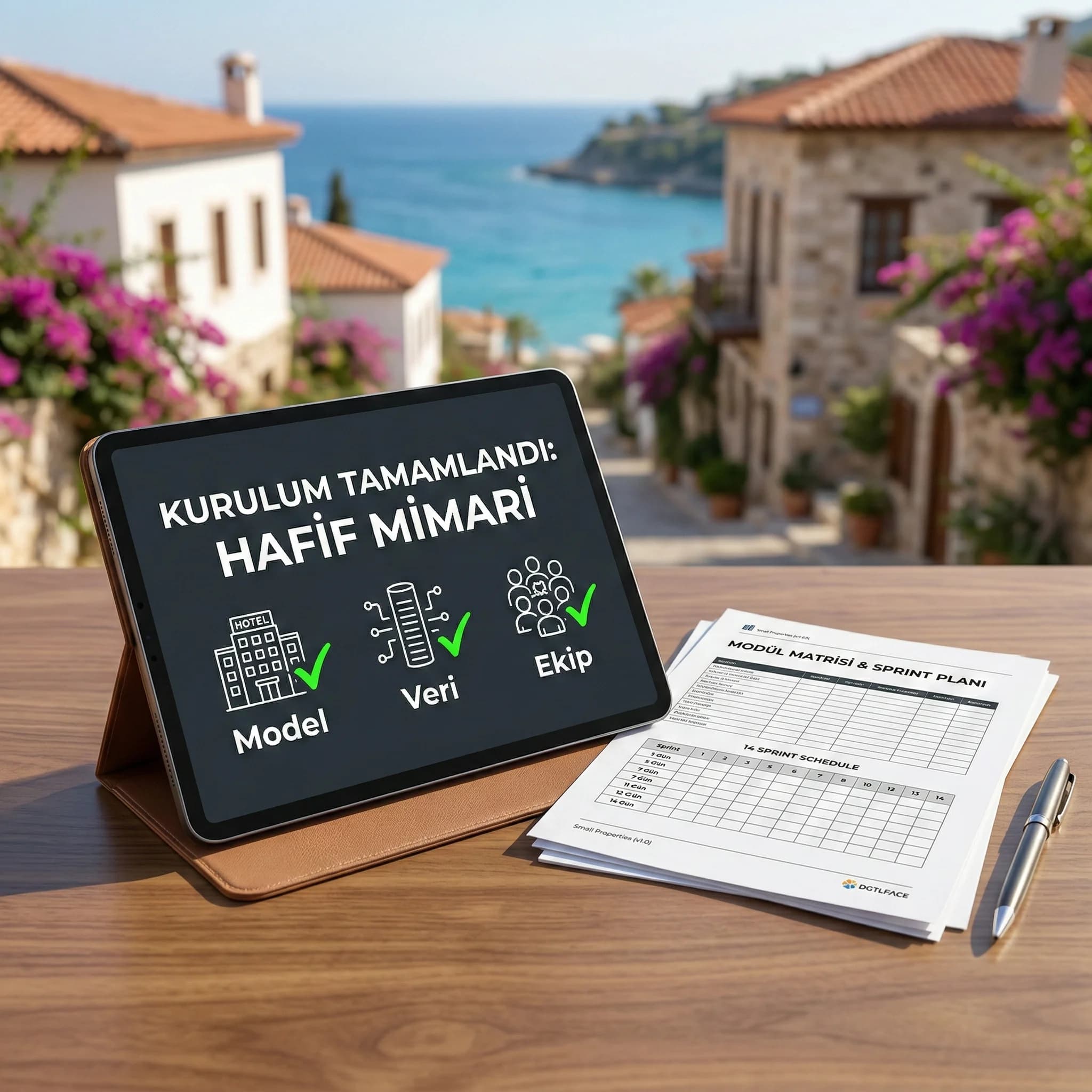 Küçük otel için minimum PMS modül checklist kartı, KOBİ operasyon bağlamı