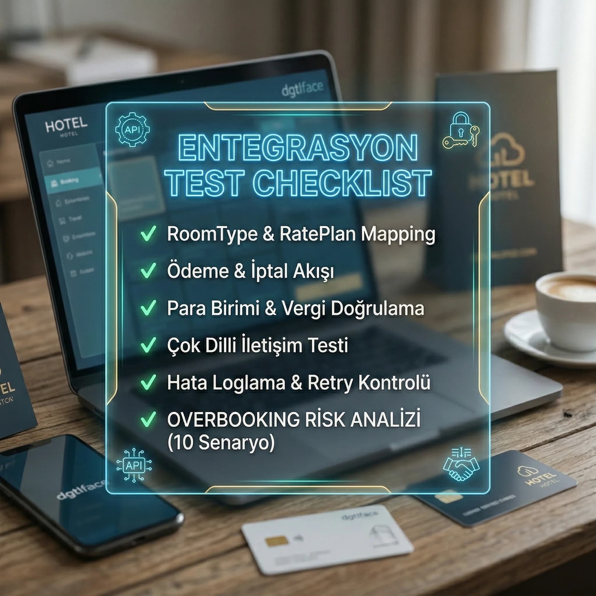 PMS ↔ booking engine entegrasyon akış diyagramı, rezervasyon ve ödeme verisi otel bağlamı