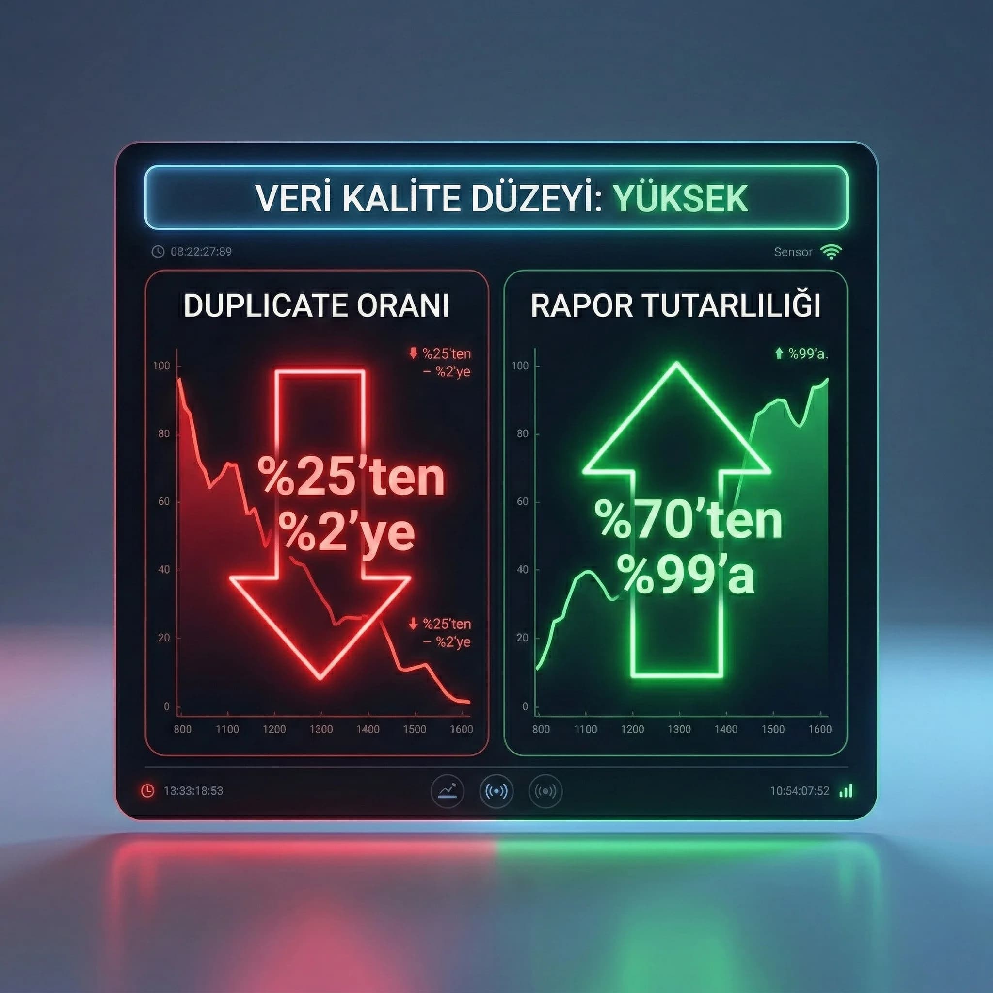 Ödeme başarısı ve senkron hatası KPI kartı, otel direkt rezervasyon performansı bağlamı