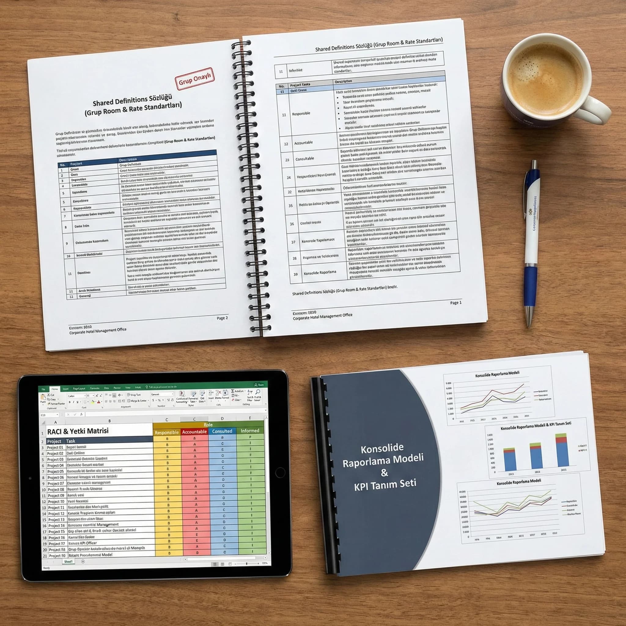 Oda-rate sözlüğü ve mapping dokümanları çıktısı, PMS proje bağlamı