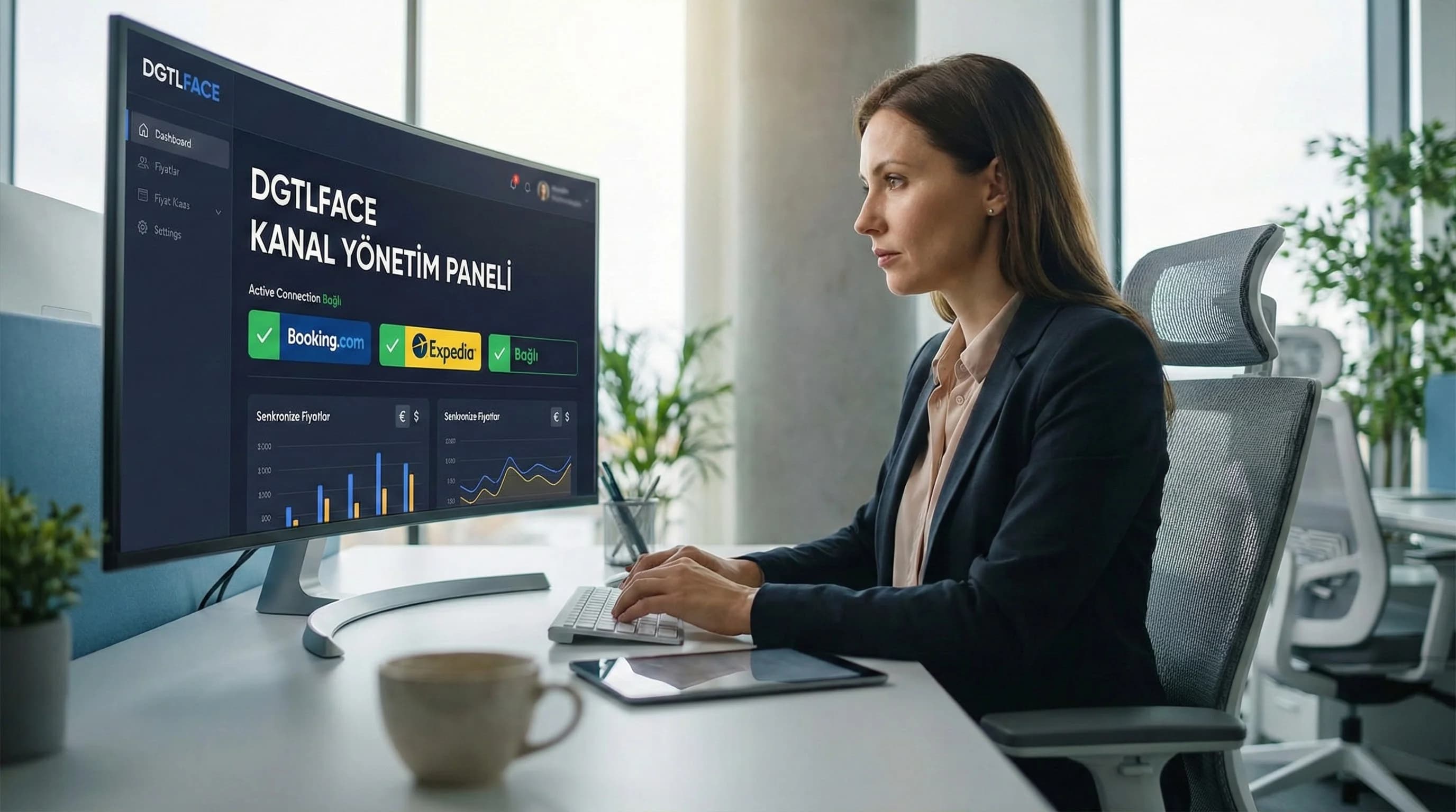 PMS ve channel manager bağlam görseli, Booking-Expedia entegrasyonu