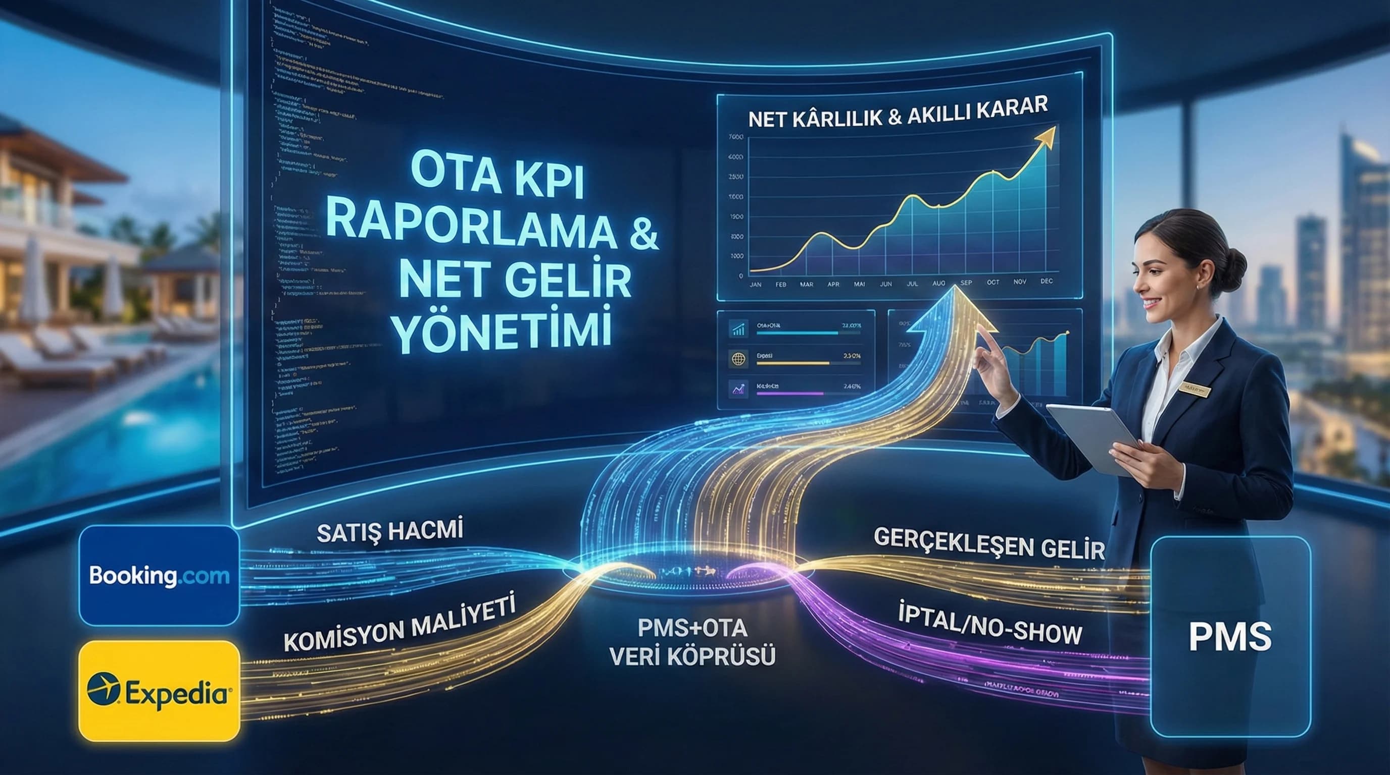 OTA Performans Raporlama ve KPI Seti: PMS Verisiyle Doğru Okumak