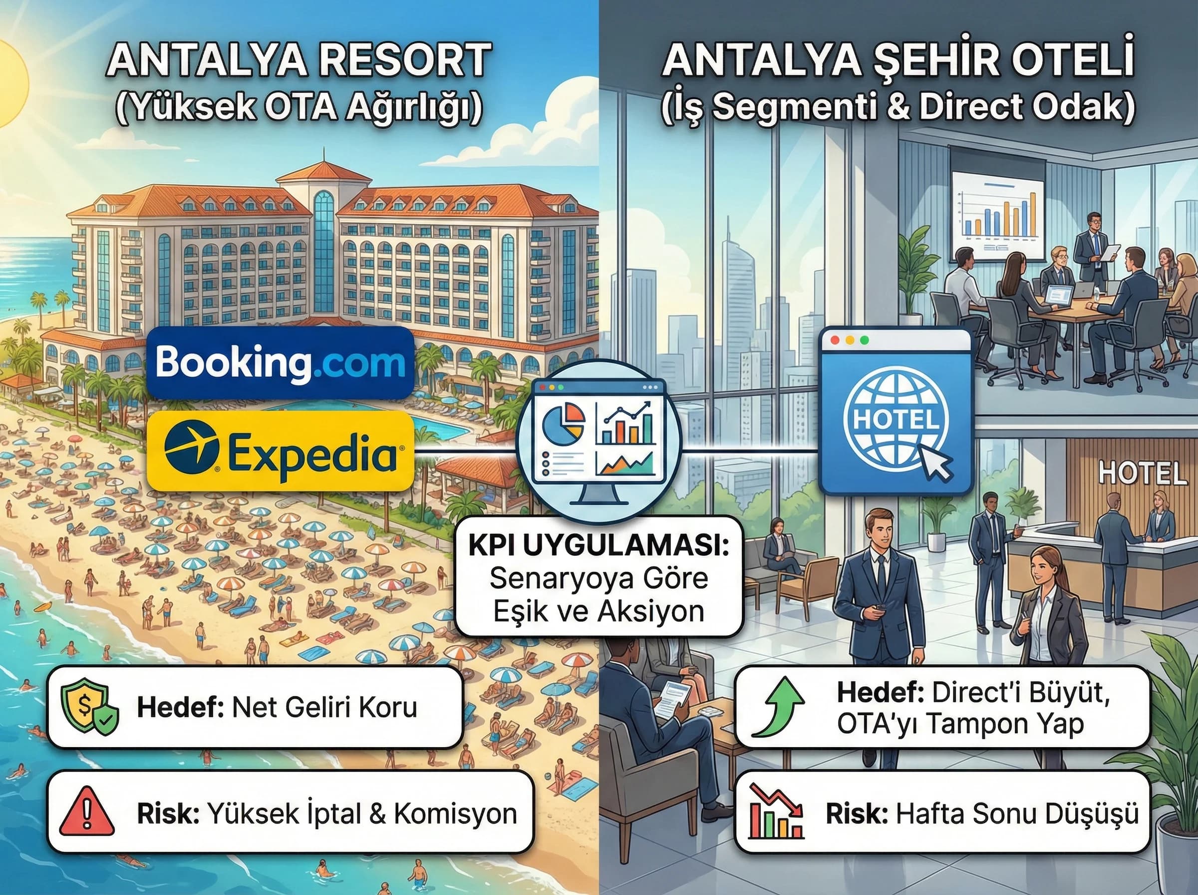 Antalya ve resort-şehir KPI senaryoları geçiş görseli, GEO bağlam