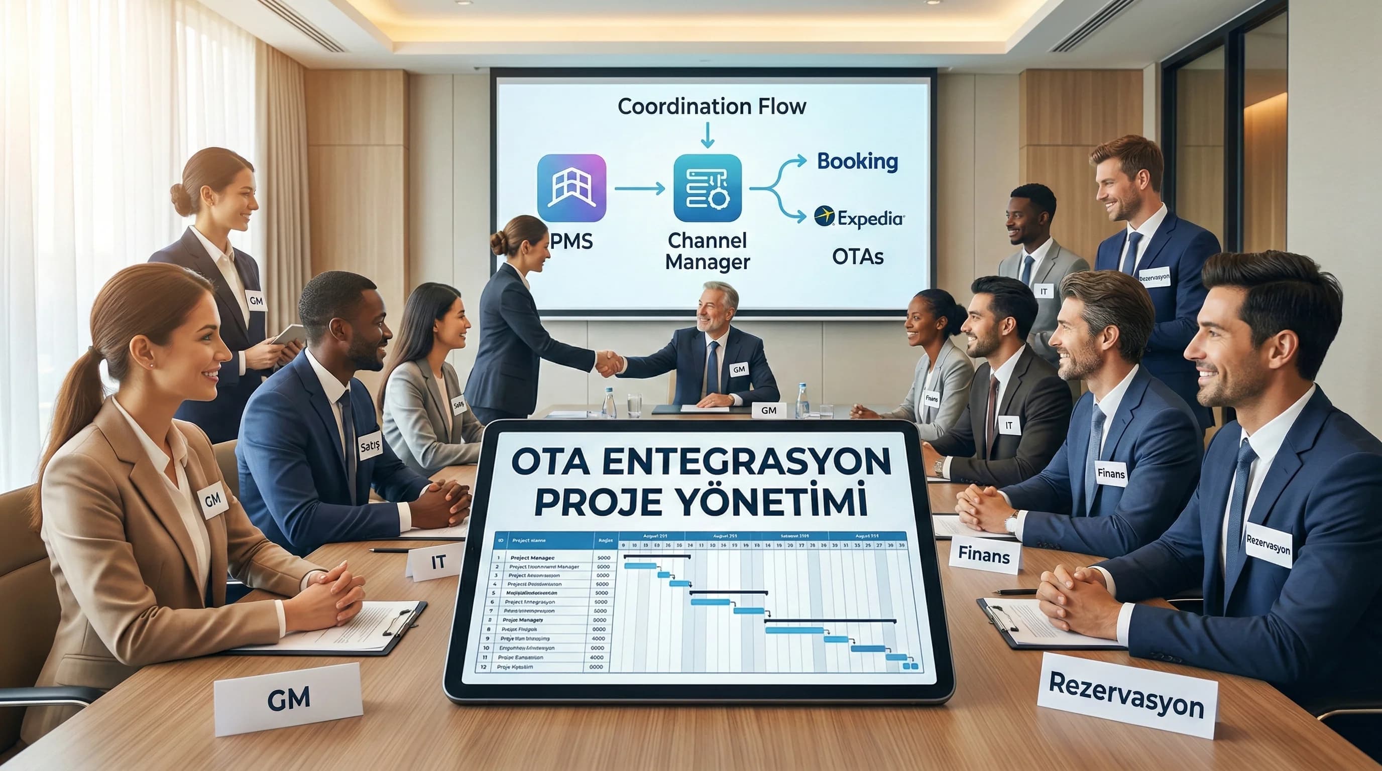 Otel İçinde OTA Entegrasyon Proje Yönetimi: Rol ve Sorumluluklar