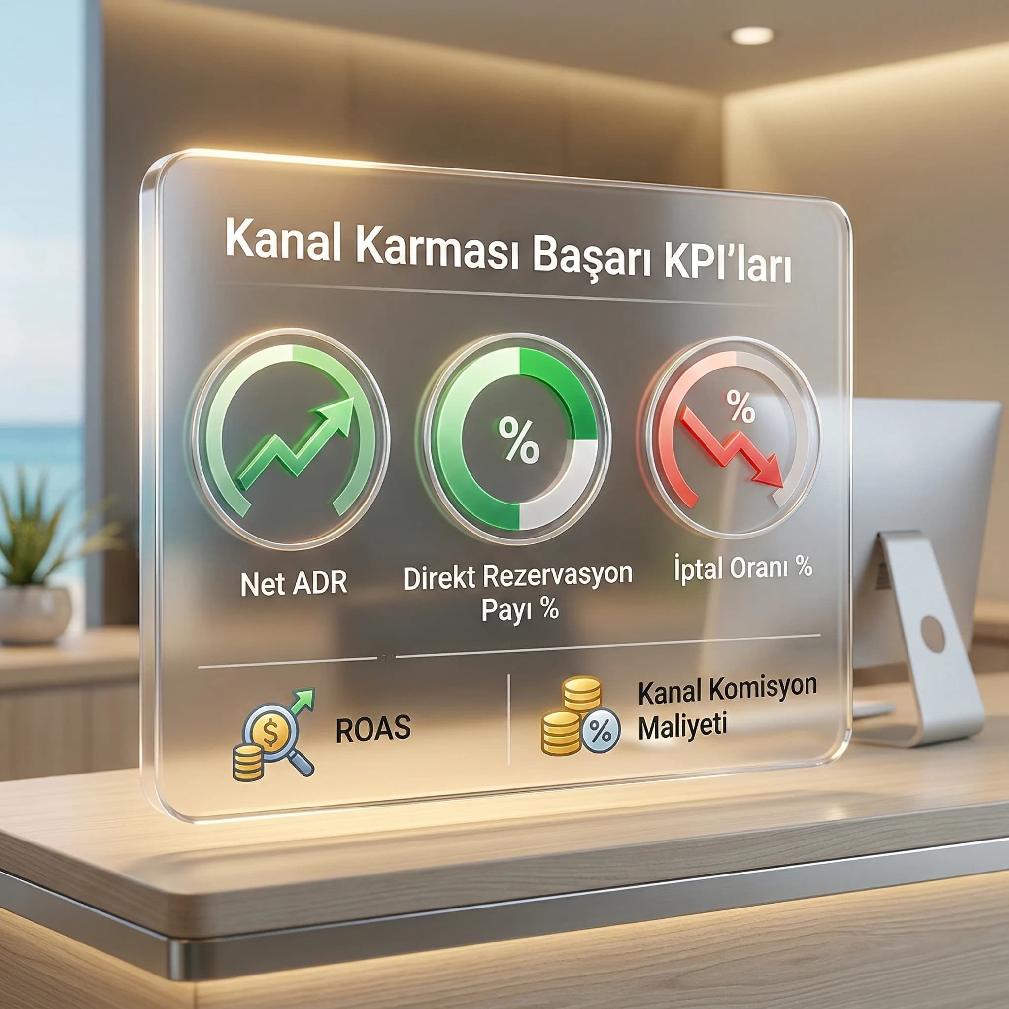 OTA ve Google Hotel Ads dağıtım haritası diyagramı, trafik yönlendirme, otel bağlamı